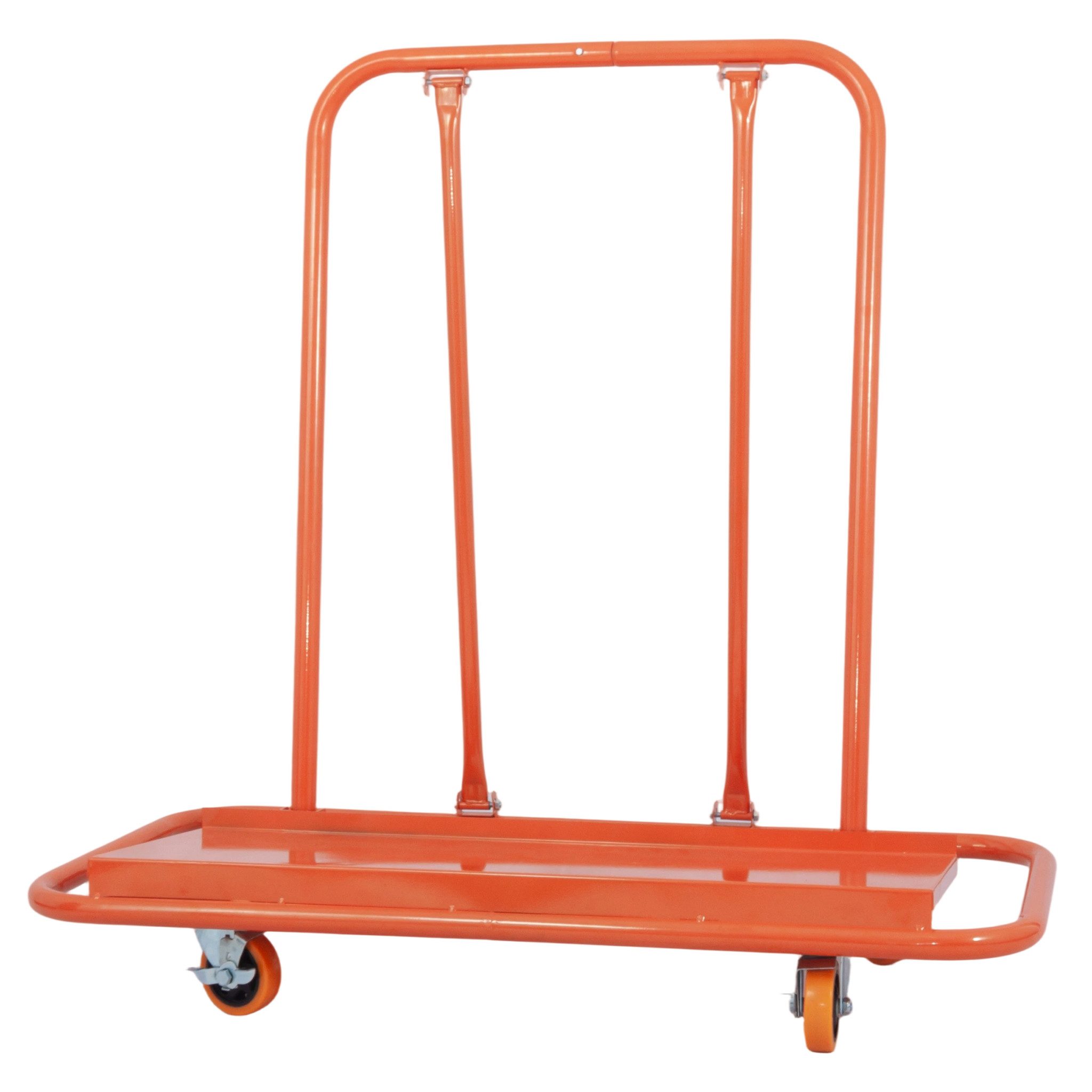 BlingBin Transport Trolley, Robust Steel, Plasterboard Transporter with Wheels and Brakes, (Set of 1, 1 pc., 116 × 57 × 114 cm), Panel Trolley, 1000 kg Load Capacity for Plasterboard and Wood Panels