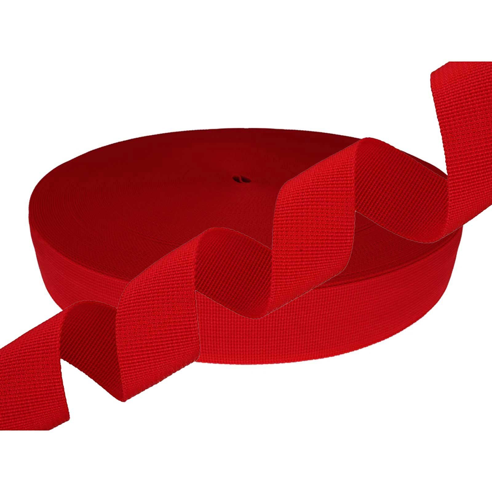 maDDma Rollladengurt Gurtband Polyester 10m lang 10mm breit Farbwahl, 171 rot
