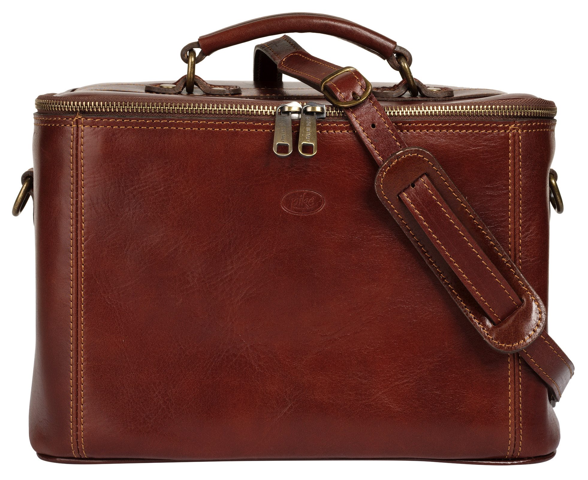 Piké Kulturbeutel, echt Leder, Made in Italy günstig online kaufen