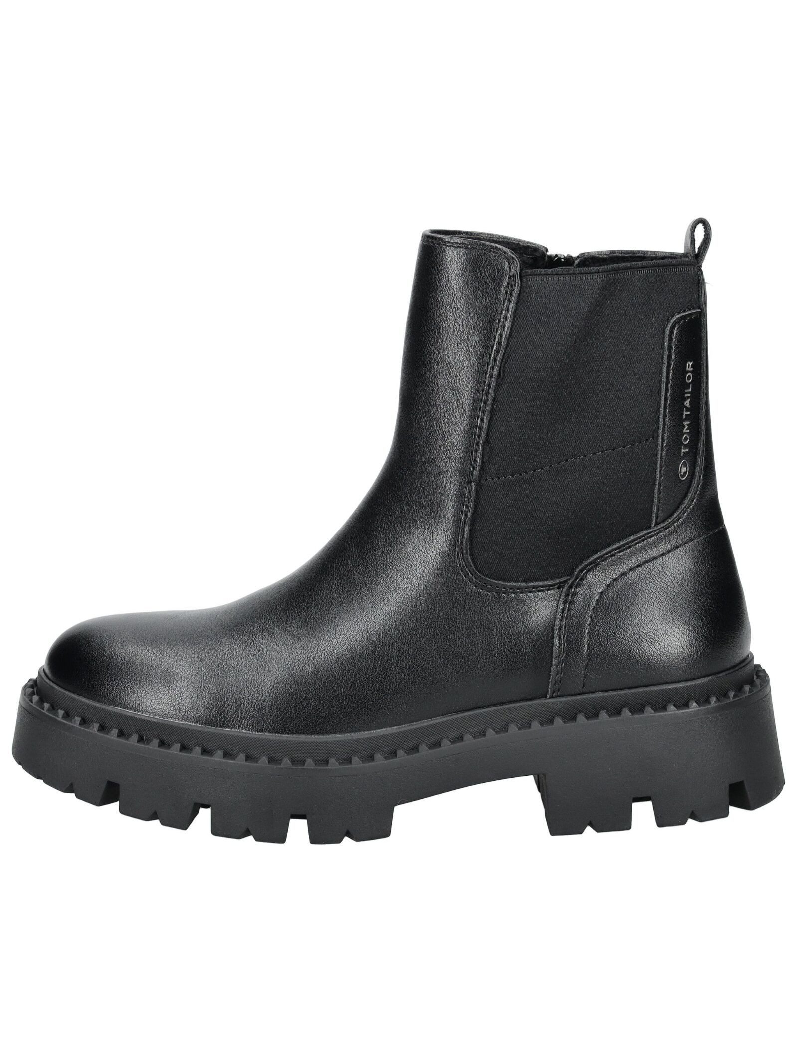 TOM TAILOR Stiefelette Lederimitat/Textil Stiefelette günstig online kaufen