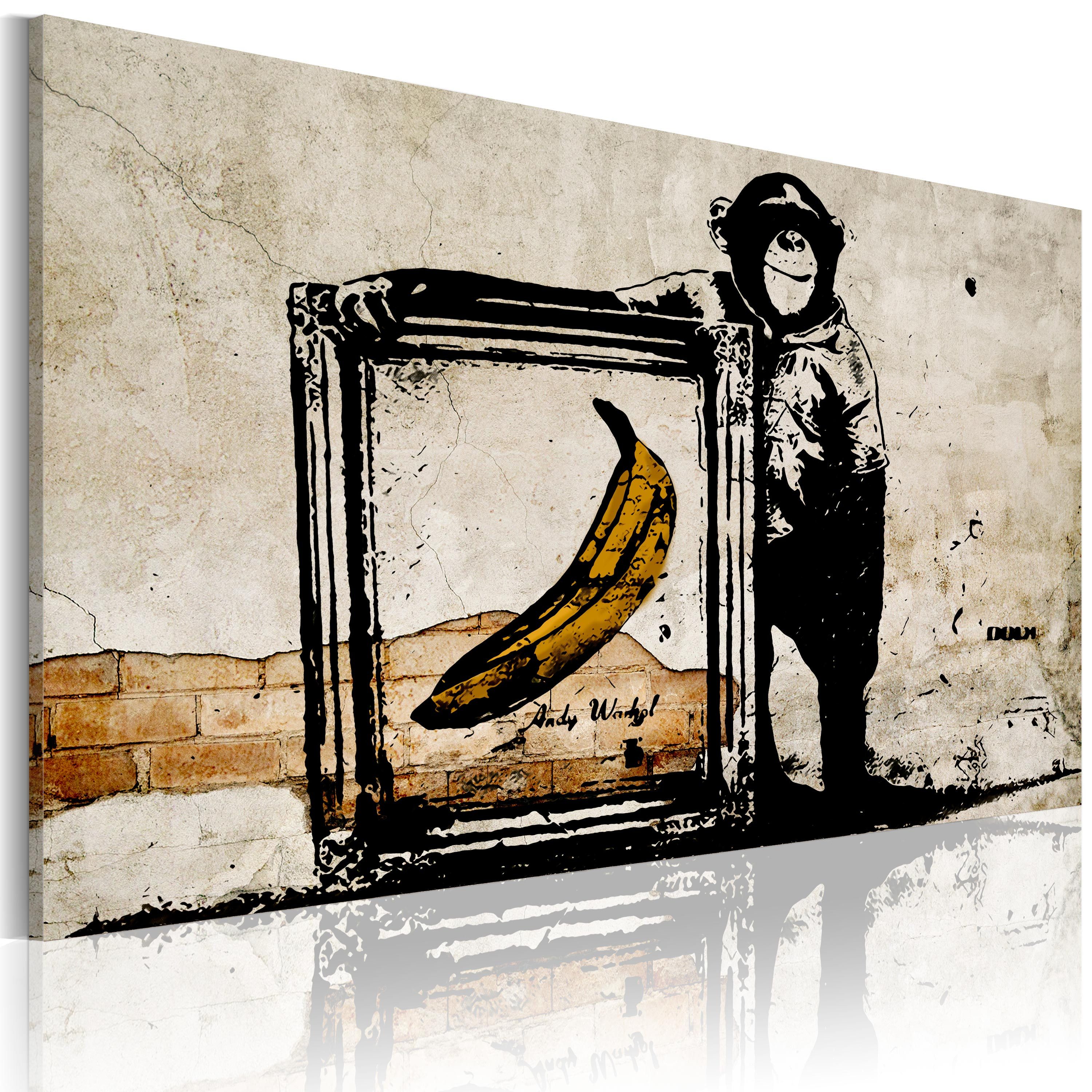 Artgeist Wandbild Von Banksy inspiriert - Sepia