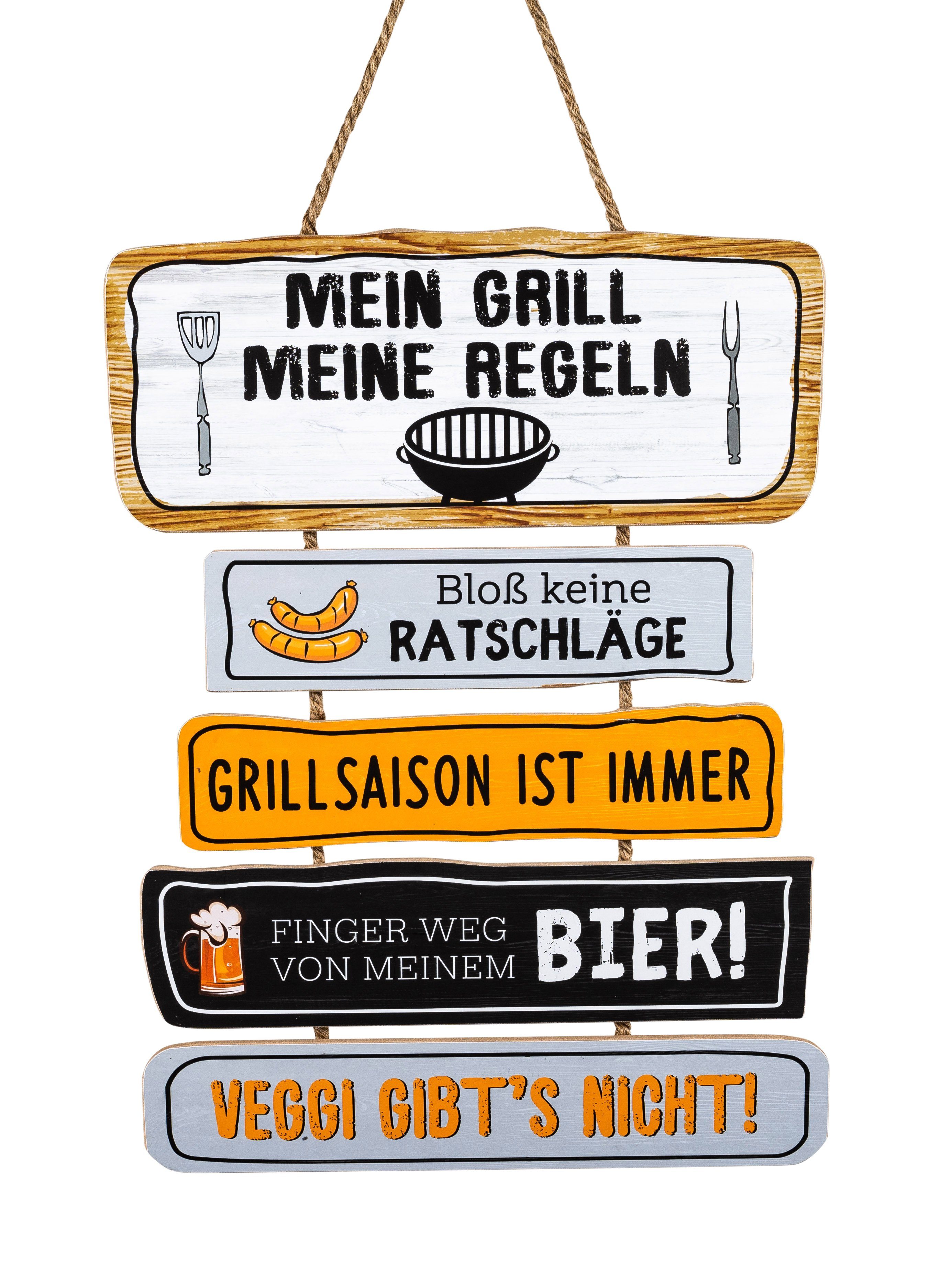 Small-Preis Dekohänger Gartenschild mit Grillregeln - günstig online kaufen