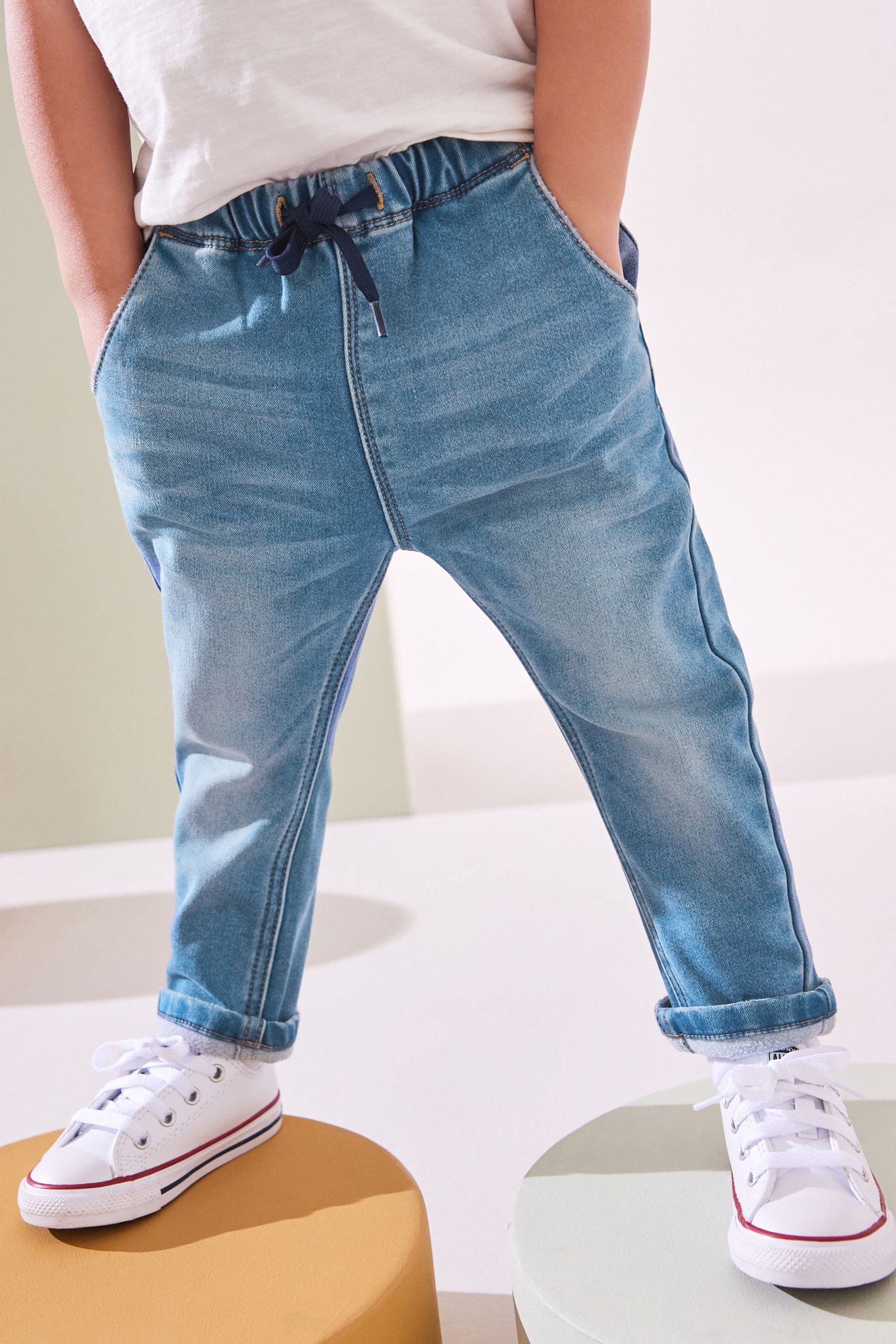 Next Schlupfjeans Superweiche Jeans mit Stretch zum Hineinschlüpfen (1-tlg)