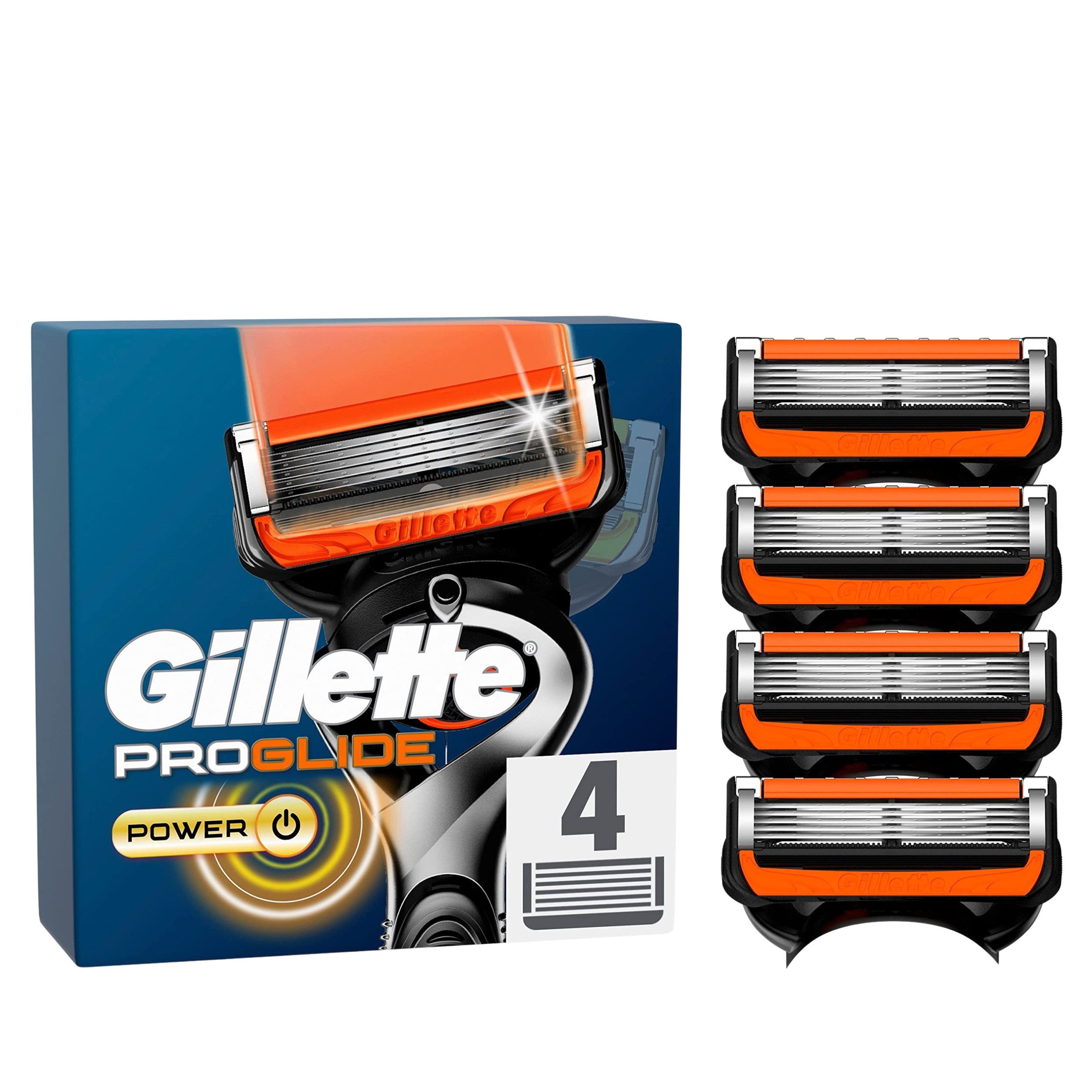 Gillette Rasierset ProGlide Power, 8-tlg., Geschenk-Set, Starter-Kit, Spar-Pack