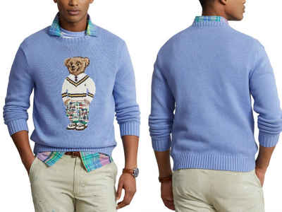 Ralph Lauren Strickpullover POLO RALPH LAUREN BEAR Preppy Pullover Sweater Sweatshirt Strick-Pulli