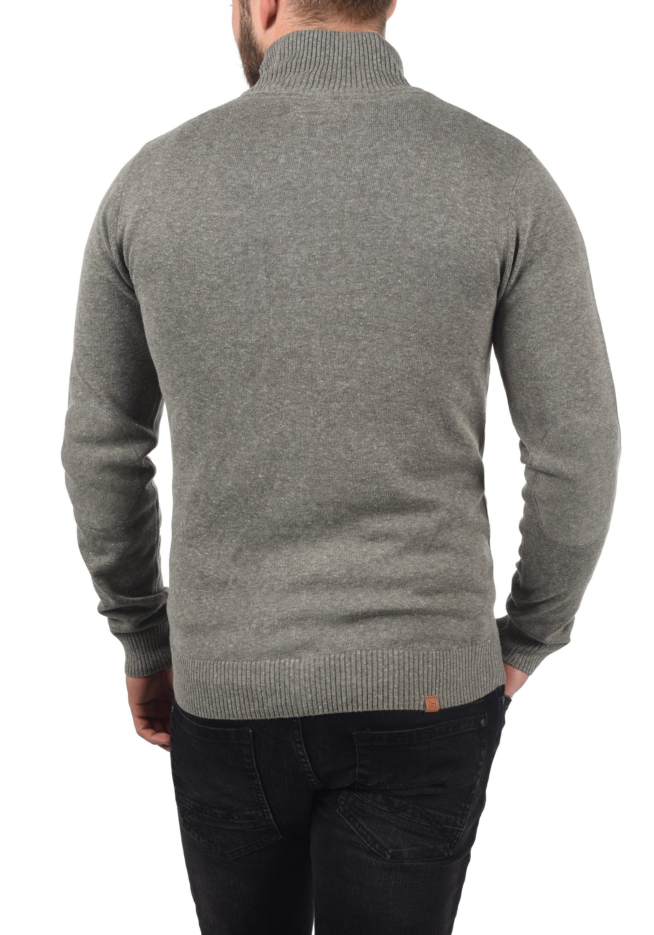 Blend Strickjacke BHNorman Bequeme Feinstrick-Jacke mit Stehkragen und elastischen Bündchen