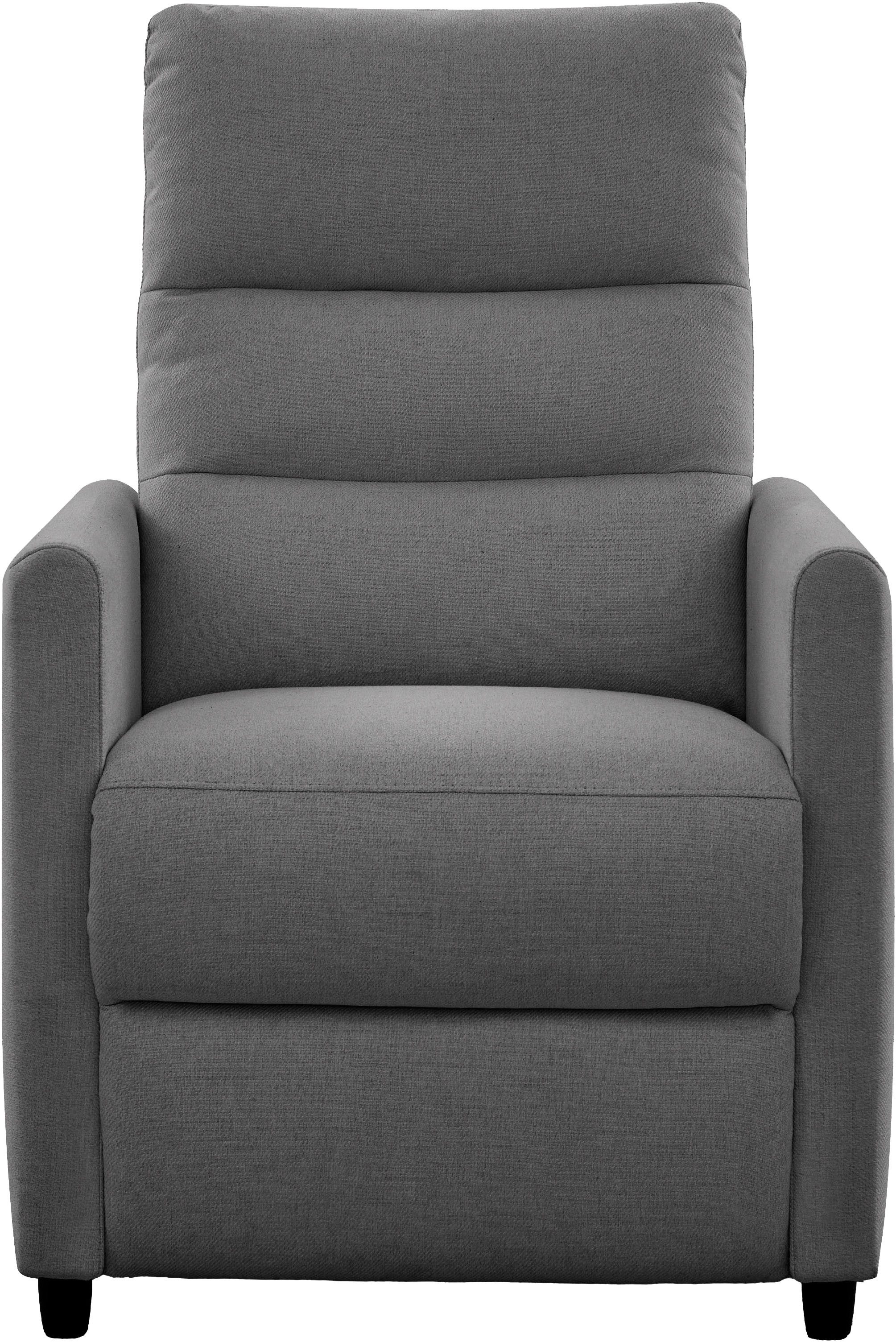 OTTO home Relaxsessel ANNICA, TV-Sessel mit elektrischer Relax- und Liegefunktion, Federkern-Polsterung, pflegeleichter Webstoff