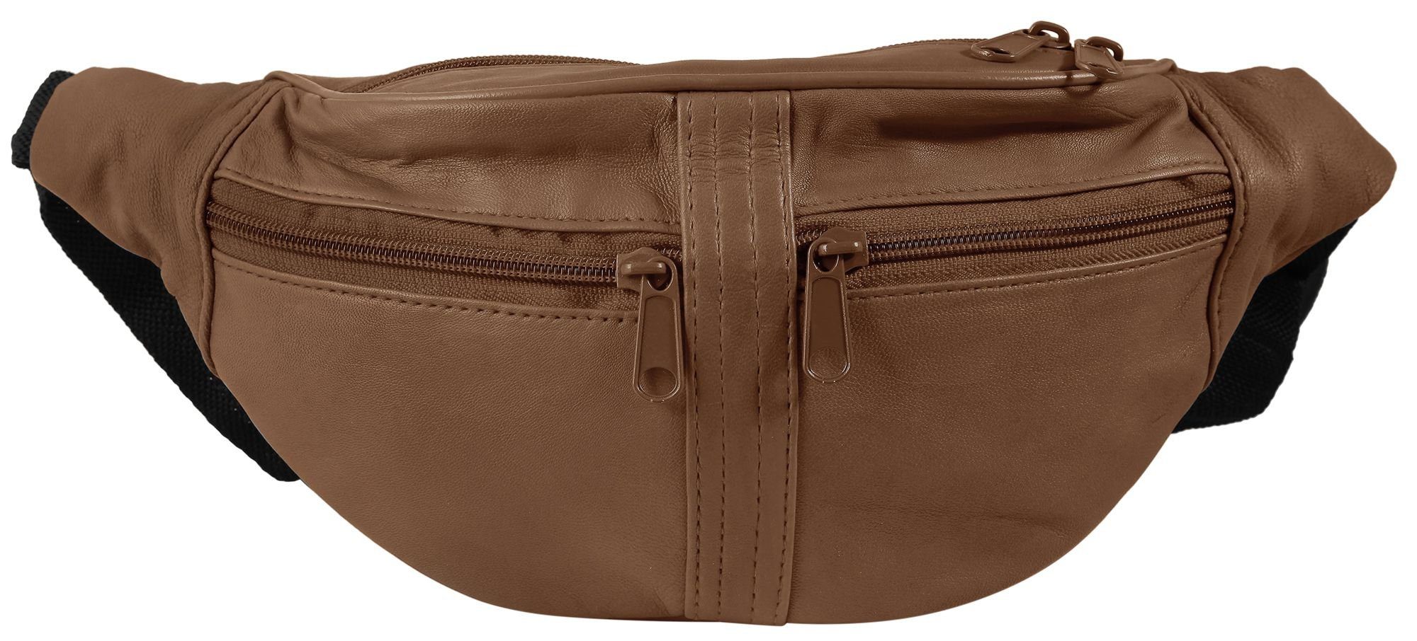 Leonardo Verrelli Bauchtasche Dahi Unisex Hüfttasche Gürteltasche aus Echtleder