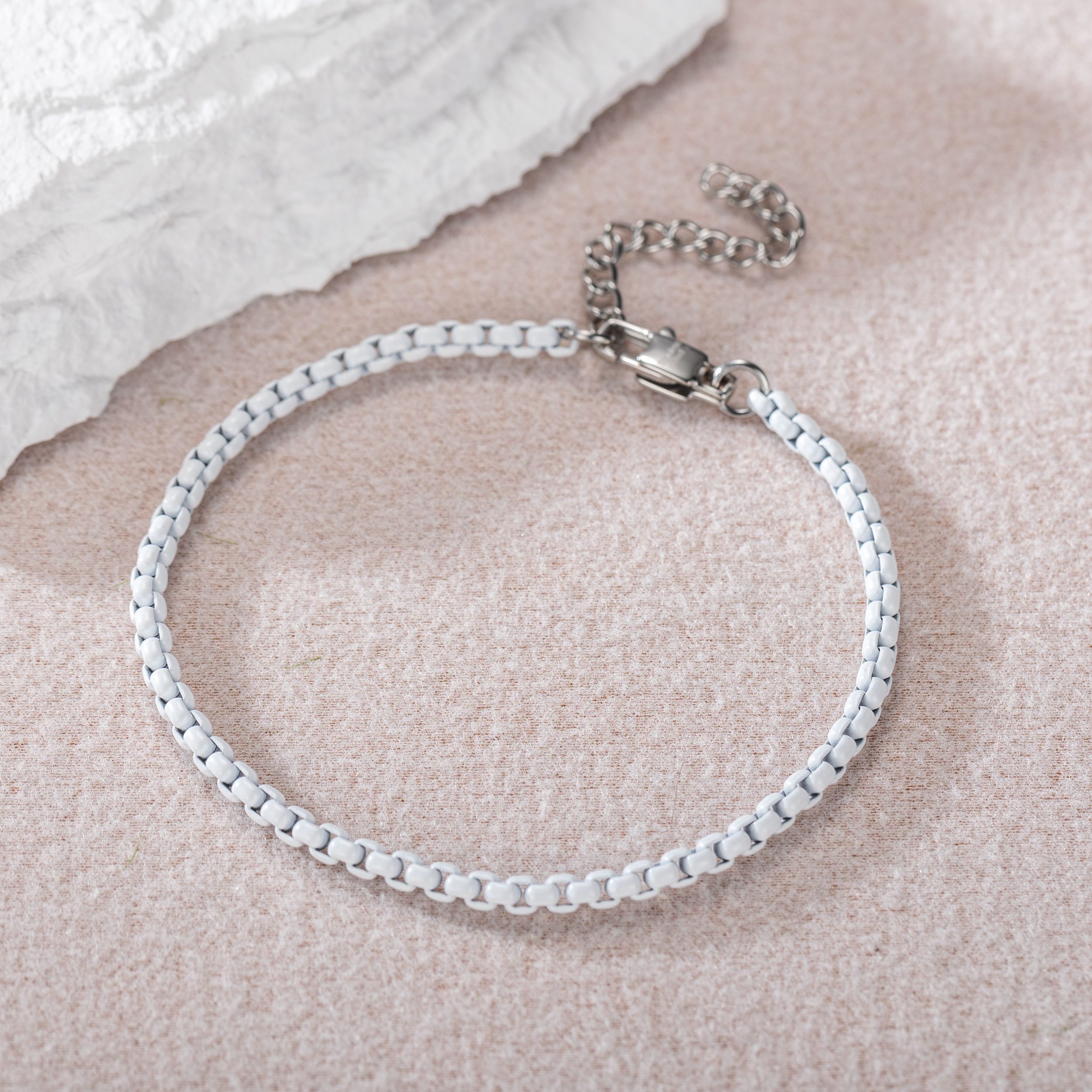 Firetti Fußkette Schmuck Geschenk Edelstahl Fußschmuck Venezianerkette Color