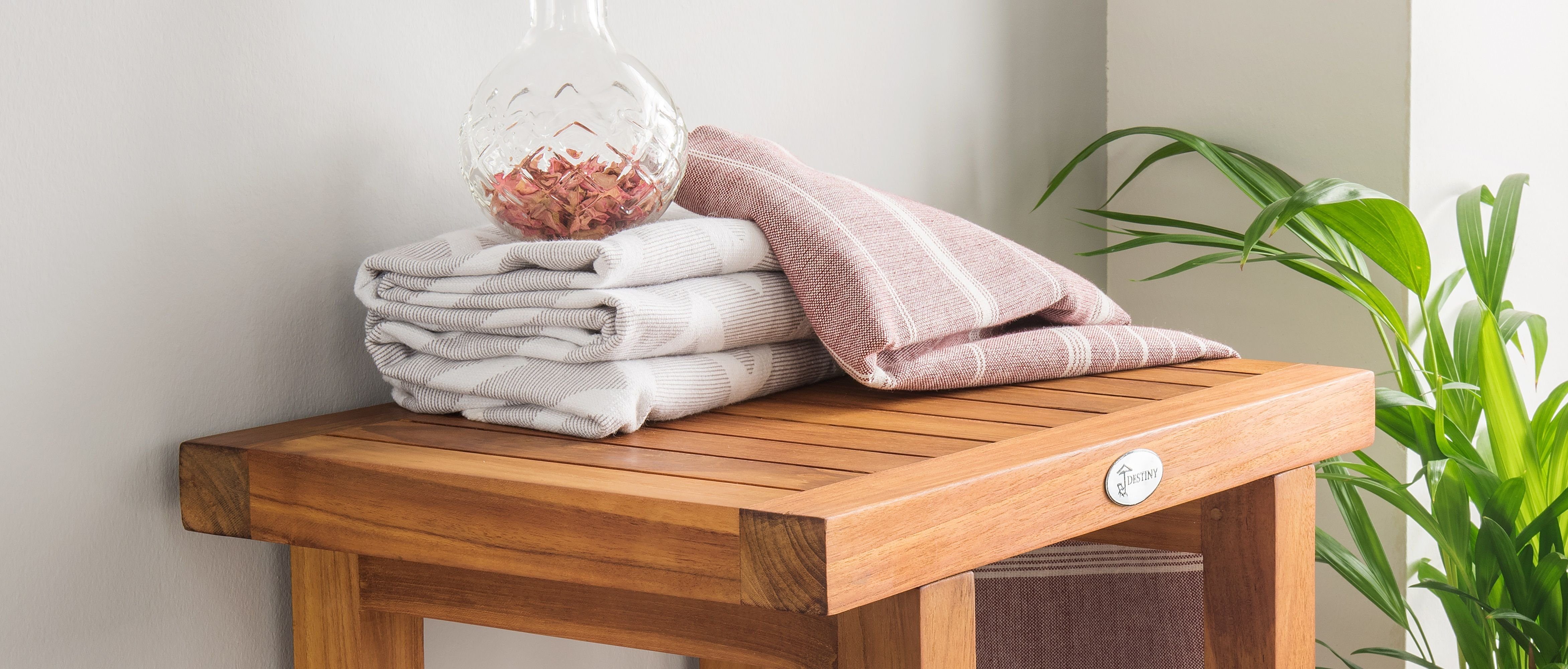 Destiny Beistelltisch SPA & LIVING, Beistelltisch rechteckig 46x33x46cm, Teak