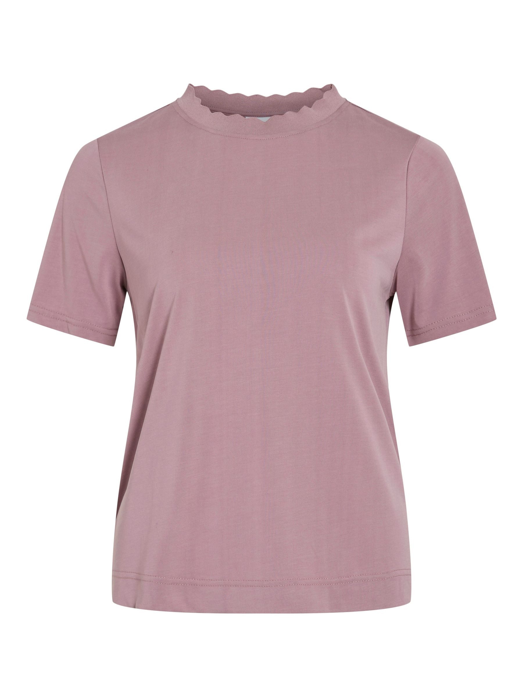 Vila T-Shirt Klassisches Kurzarm-Design mit Rundhalsausschnitt VIMADALIA O- günstig online kaufen