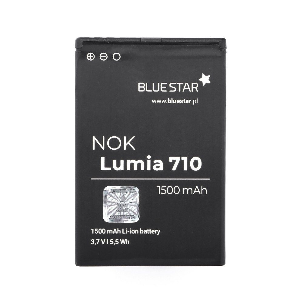 BP-3L BlueStar Batterie Lumia Nokia Austausch Smartphone-Akku Akku 710 Bluestar mit 1500 mAh Ersatz Accu Nokia kompatibel