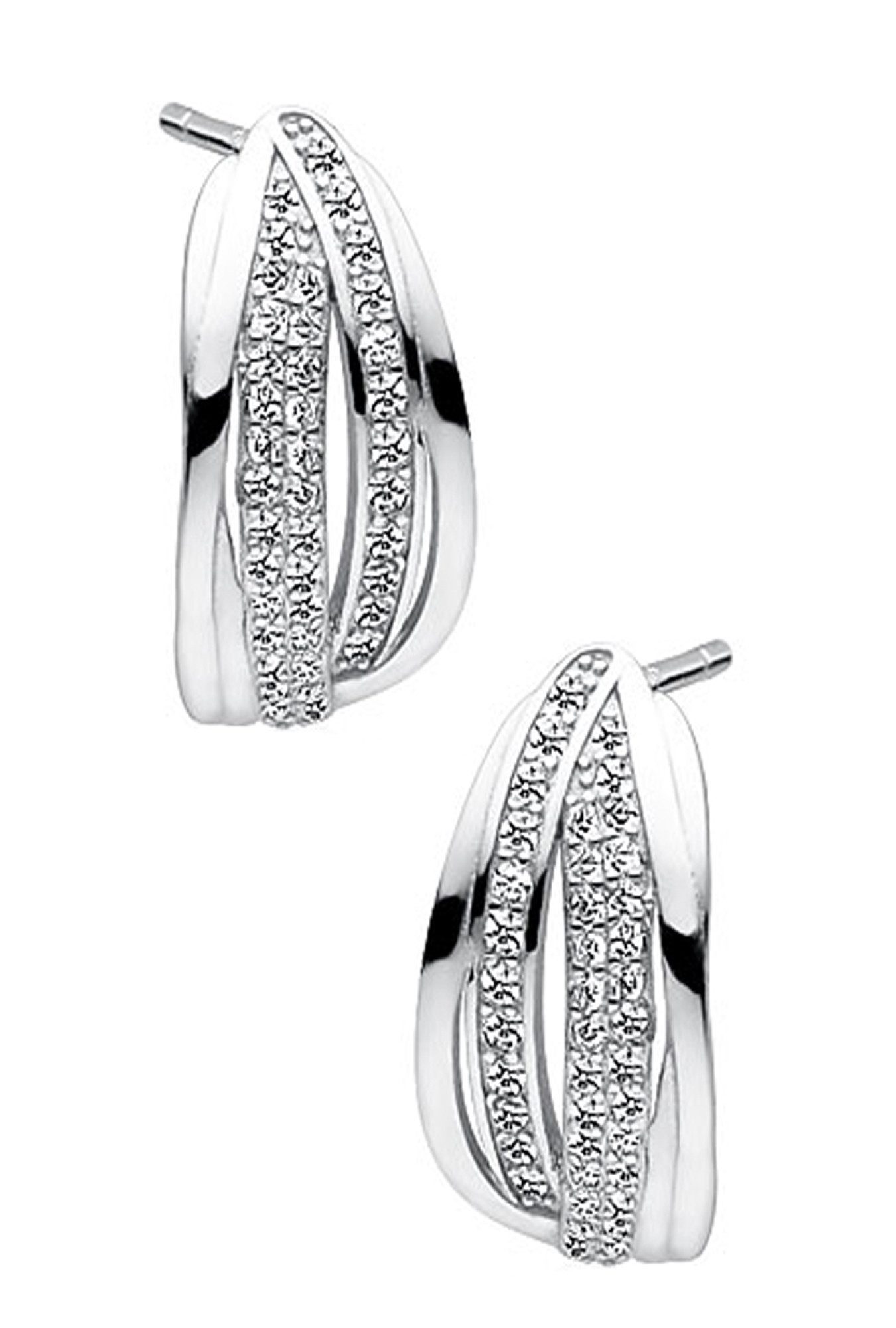 Limana Paar Ohrstecker 925 Sterling Silber Ohrringe mit Zirkonia für jeden Tag (inkl. Geschenkdose mit Herz), Idee Geschenk für Frauen Damen Ehefrau Freundin Mutter Oma Tante