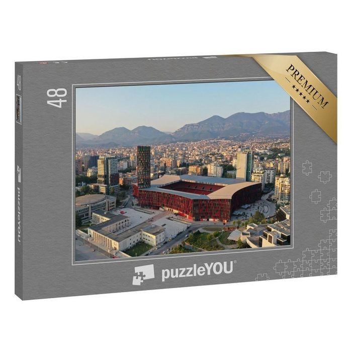 puzzleYOU Puzzle Air Albania Stadion in Tirana 48 Puzzleteile puzzleYOU-Kollektionen Albanien