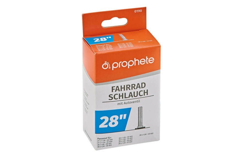 Prophete Zoll / 28 Prophete 0190, Fahrradschlauch Ersatzschlauch Fahrradschlauch Autoventil 27 (1-St)