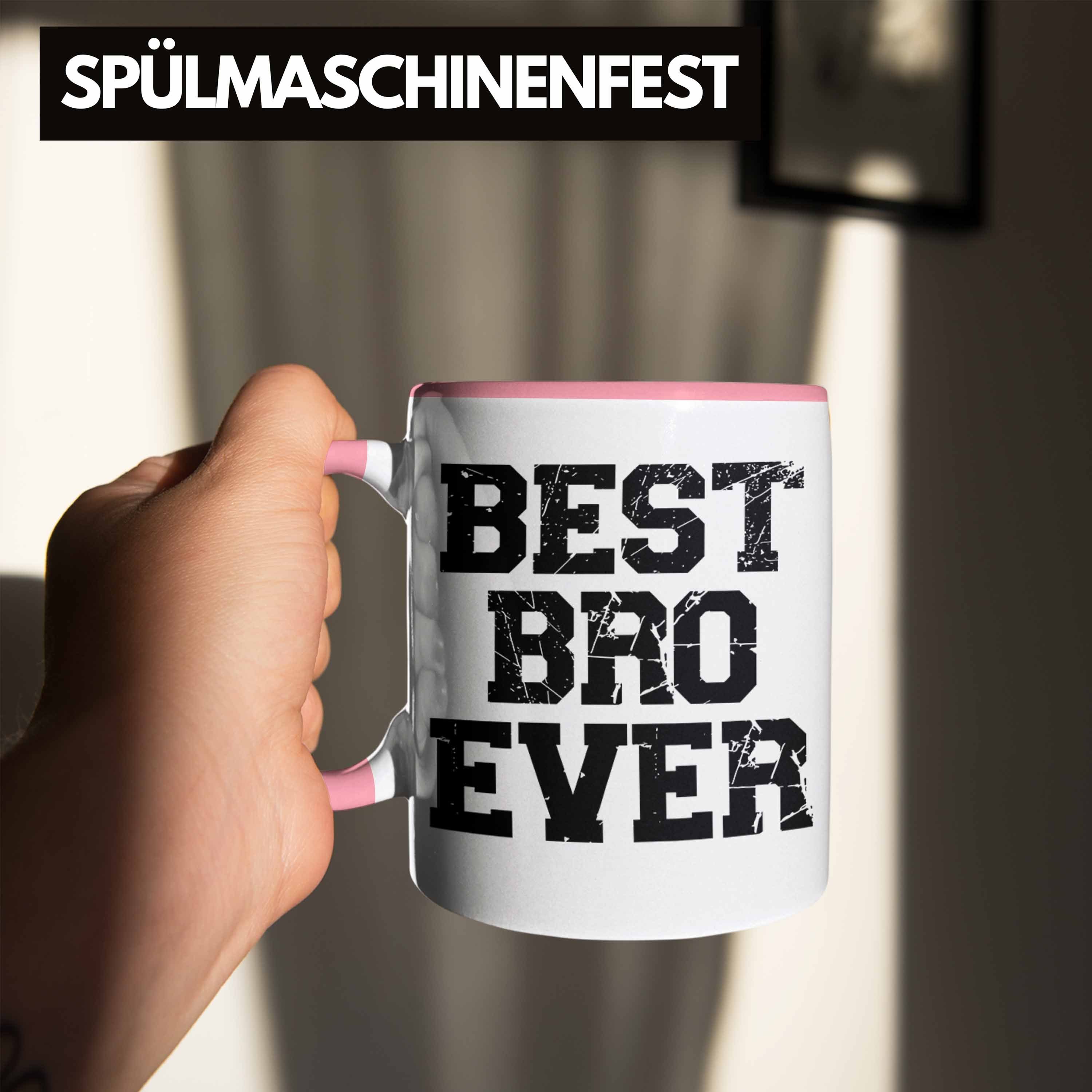 Trendation Geburtstag Tasse Geschenk Lustig Bester Trendation Bruder Ever Geschenkideen Rosa Weihnachten Erwachsen - Tasse Bro Best