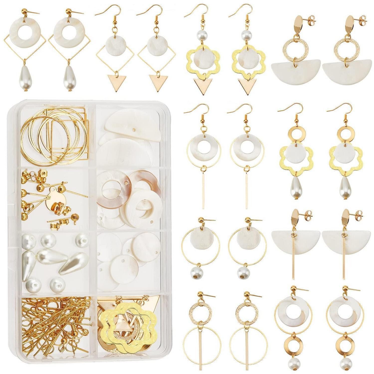 LuxusKollektion Schmuckset Ohrring-Set DIY Klassische Charms Muschel Dreieck