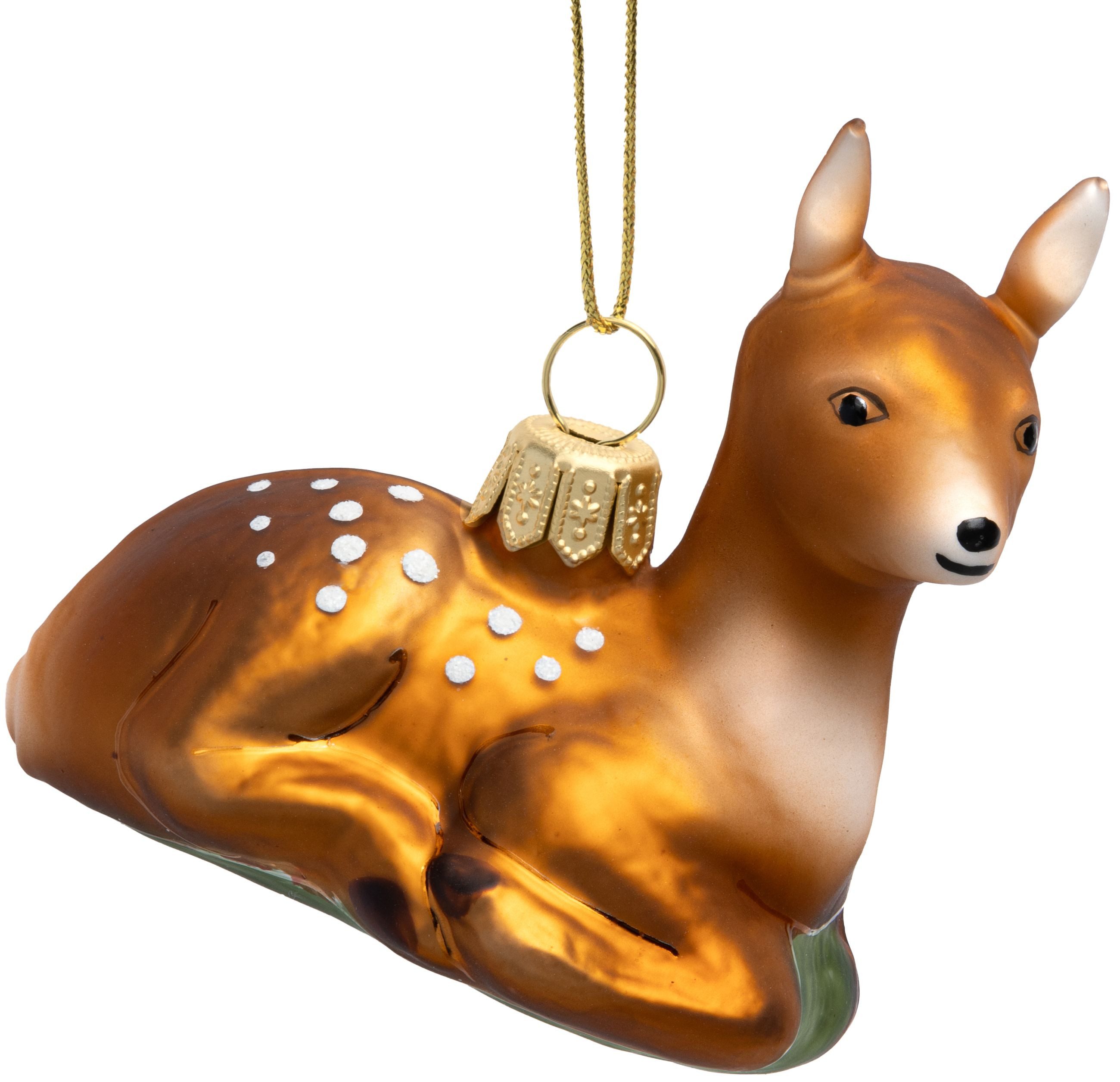 SIKORA Christbaumschmuck Rehkitz Besondere Weihnachtskugel Glas Figur Anhän günstig online kaufen