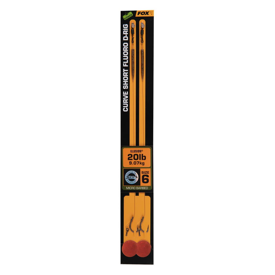 FOX International Vorfachschnur Fox Edges Curve Short Fluoro D-Rig Karpfenvorfach