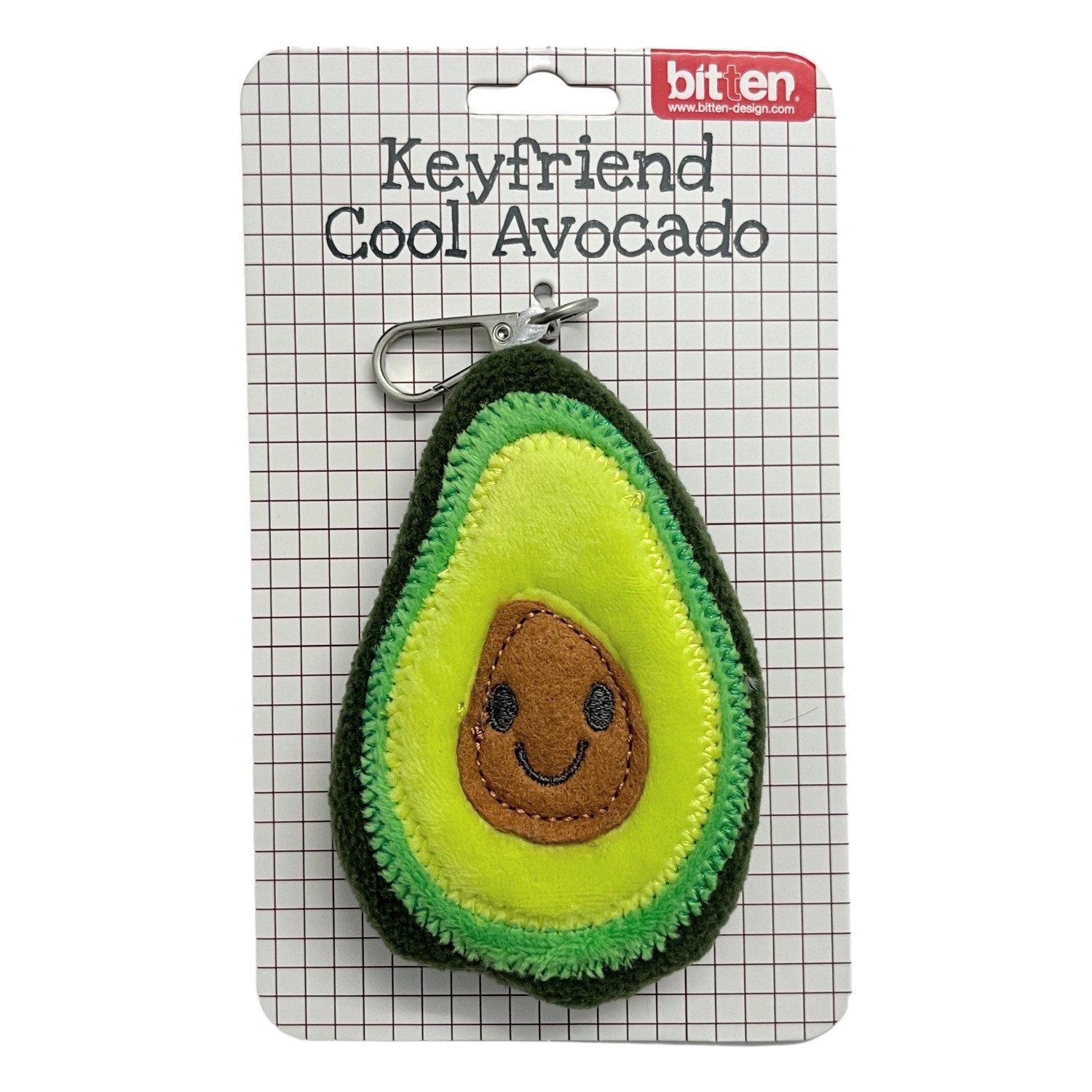 bitten Schlüsselanhänger Avocado Schlüsselanhänger zum Kuscheln mit Karabinerhaken