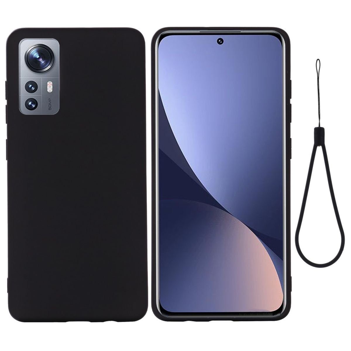 CoverKingz Handyhülle Hülle für Xiaomi 12/12X Handyhülle Silikon Case Cover Bumper Etui 15,27 cm (6,28 Zoll), Schutzhülle Handyhülle Silikoncover Softcase farbig