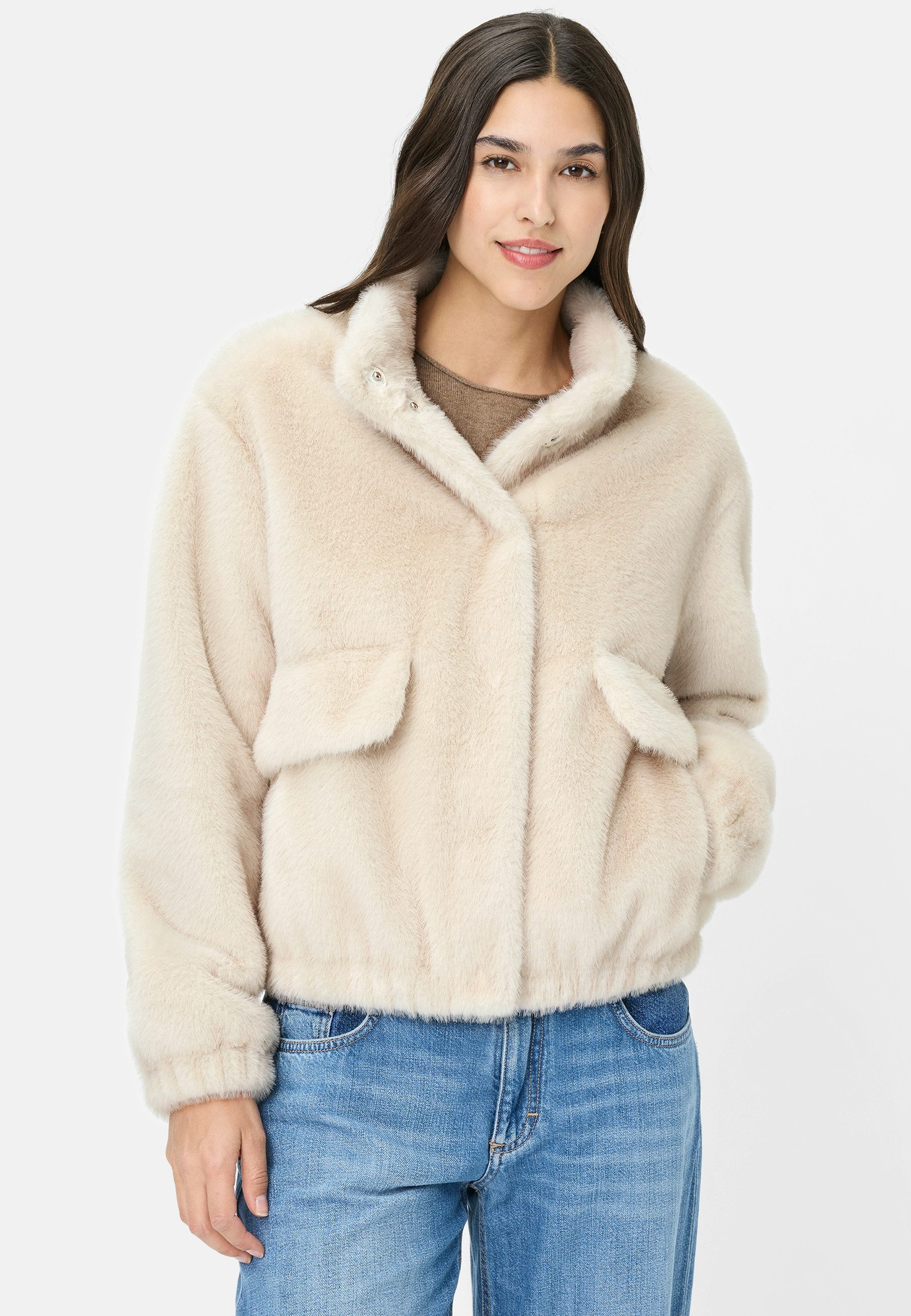 Fuchs Schmitt Plüschjacke Fuchs Schmitt Kunstfell-Jacke - offwhite (1-St) günstig online kaufen