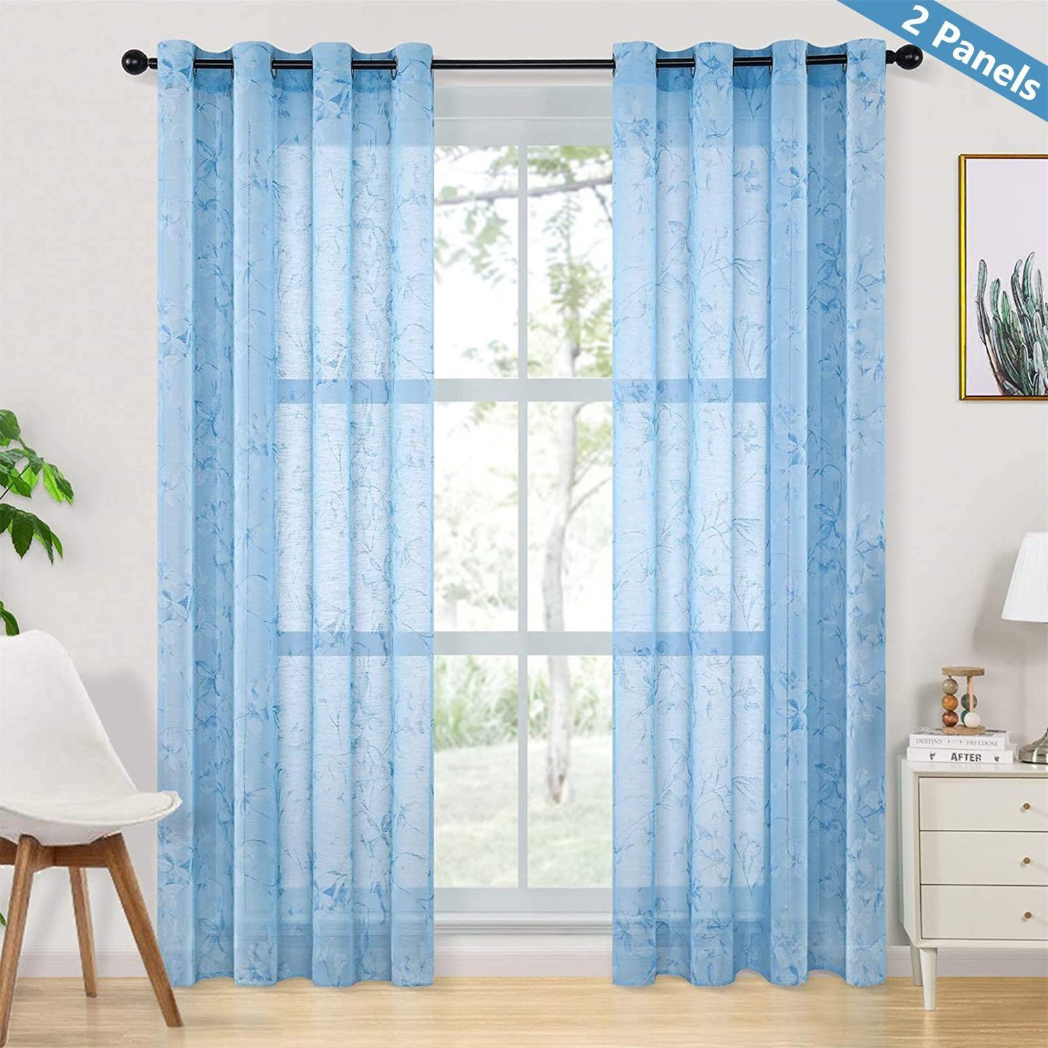 BYSURE Gardine, Ösen (2 St), halbtransparent, günstig online kaufen