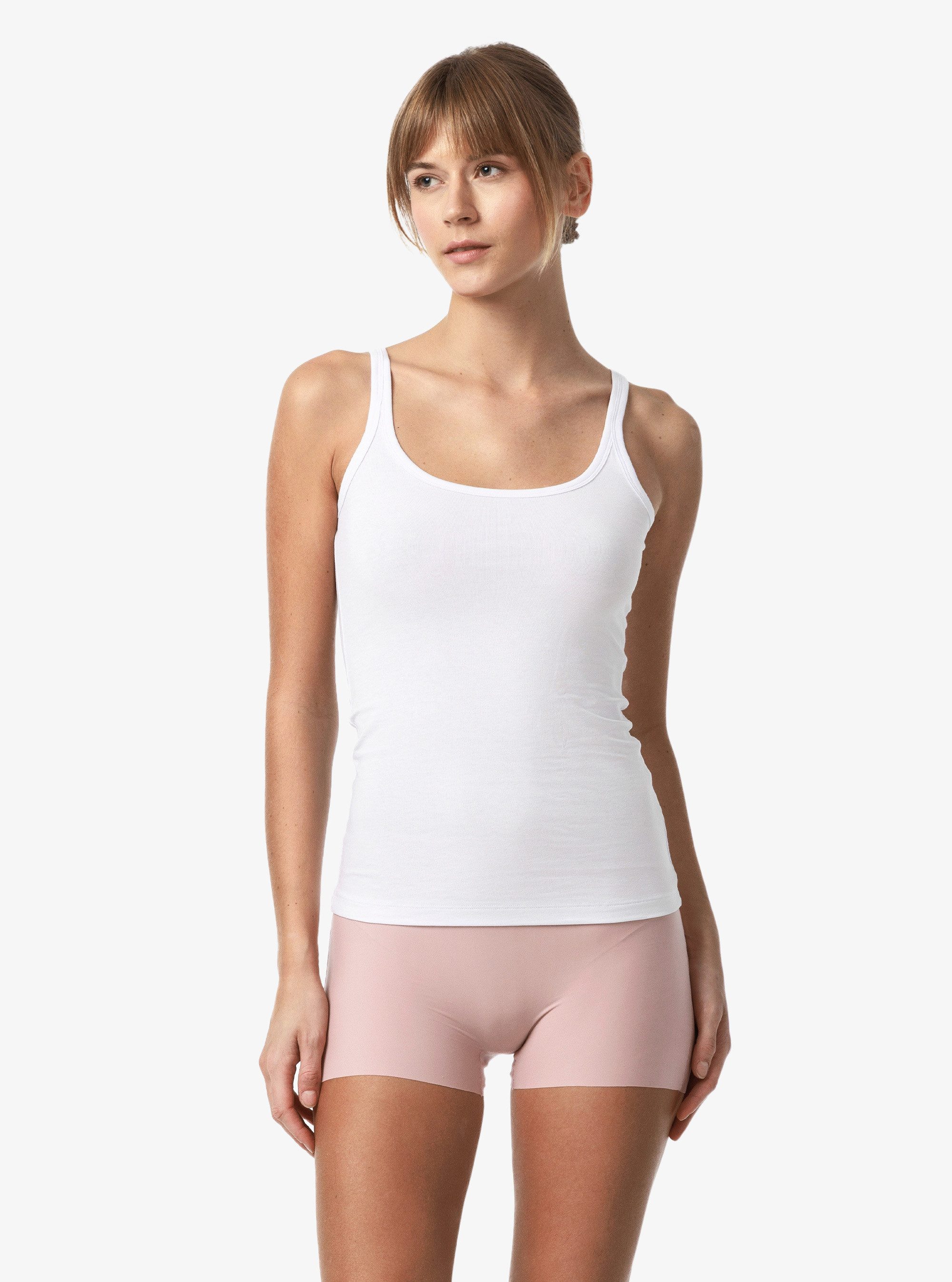 Tanktop Damen Essentials Top 1708 - Weiß