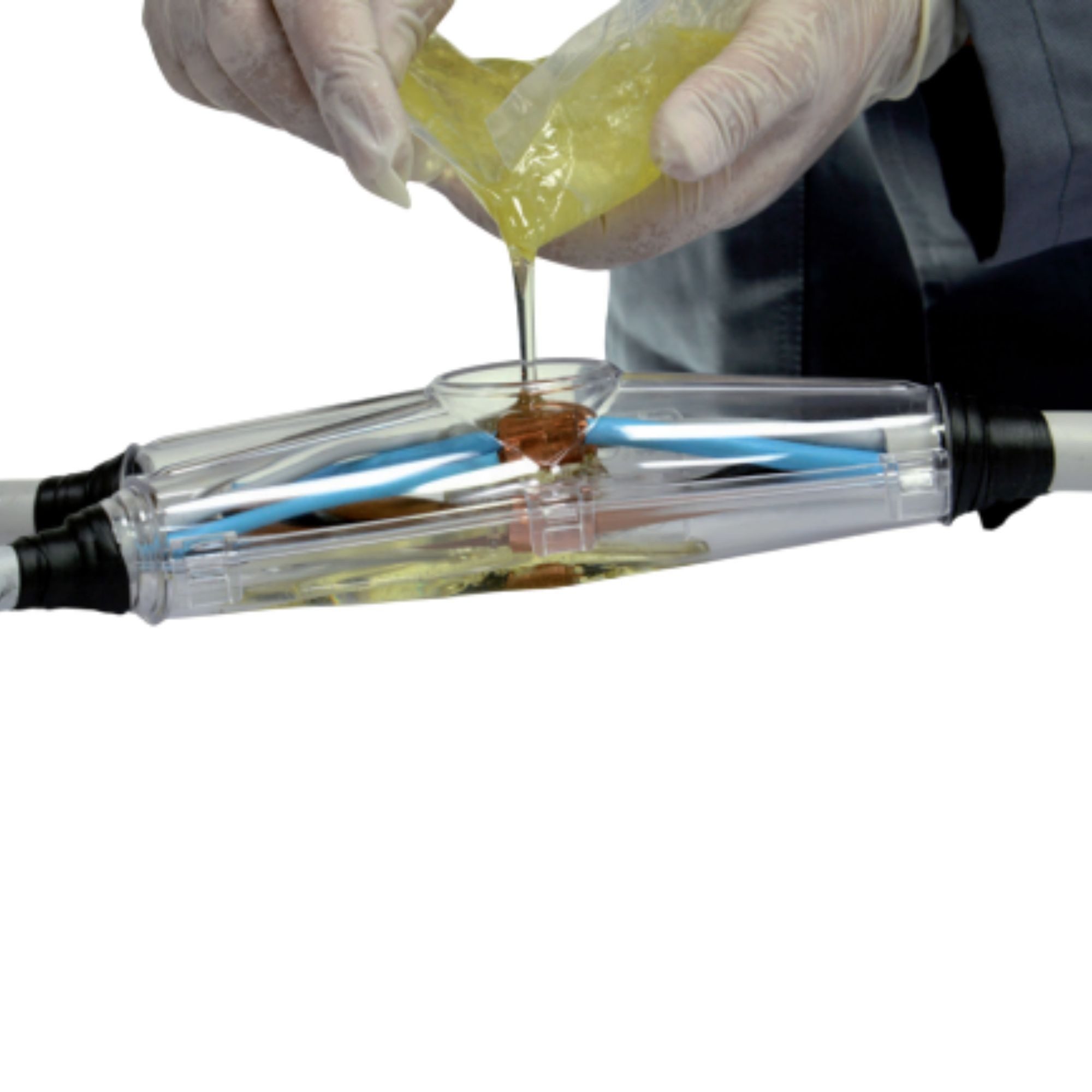 ViD Epoxidharz 2-Komponenten-Epoxidharz 210ml, transparent, für Gießharzmuffen