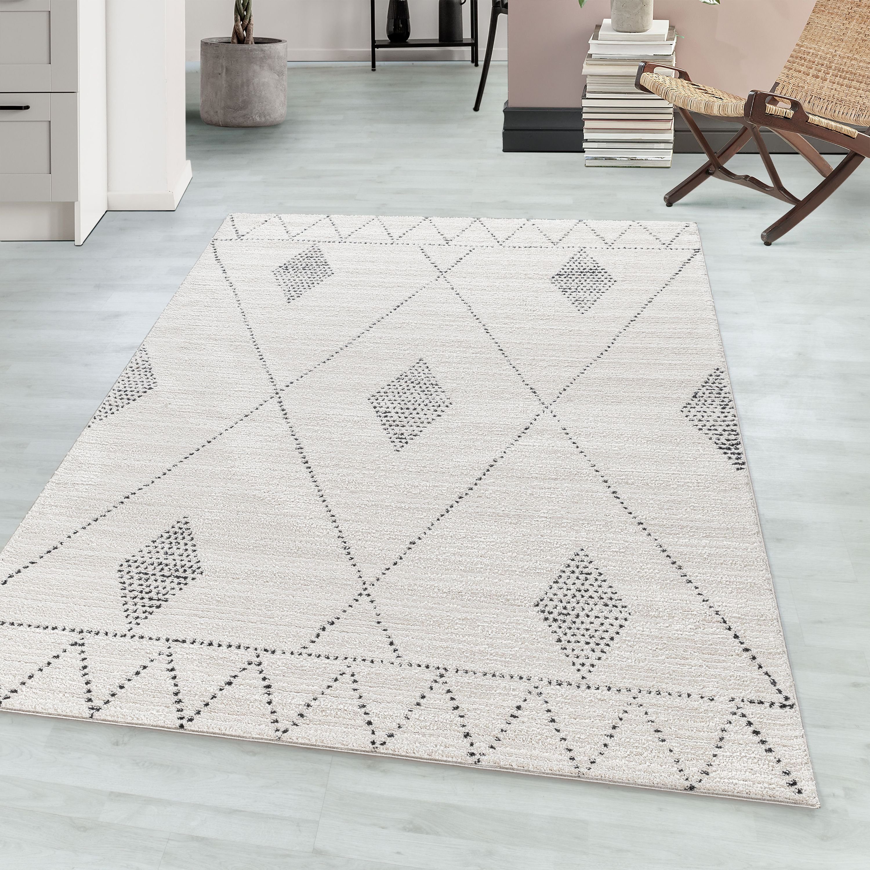 Teppich Berber-Design, Teppium, Rechteckig, Höhe: 15 mm, Teppich Wohnzimmer