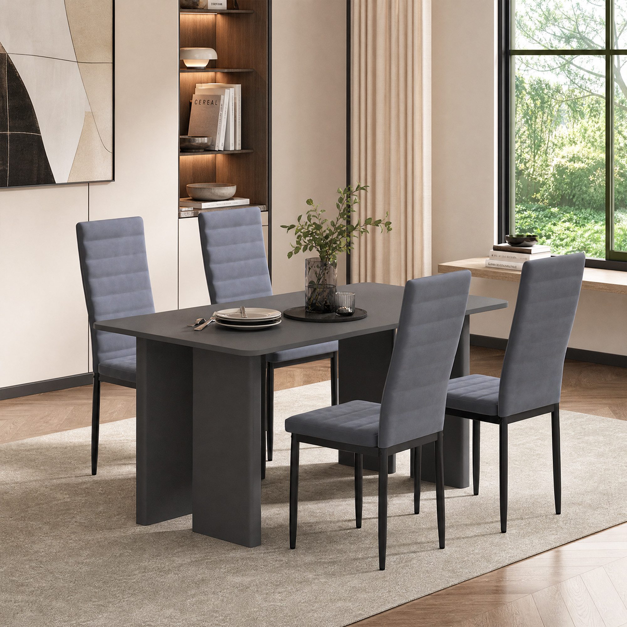 Blishom Esszimmerstuhl Esszimmerstühle 4er-Set, Küchenstuhl mit Gepolstert, 41x50x97 cm (4 St) – Bild 2 von 5