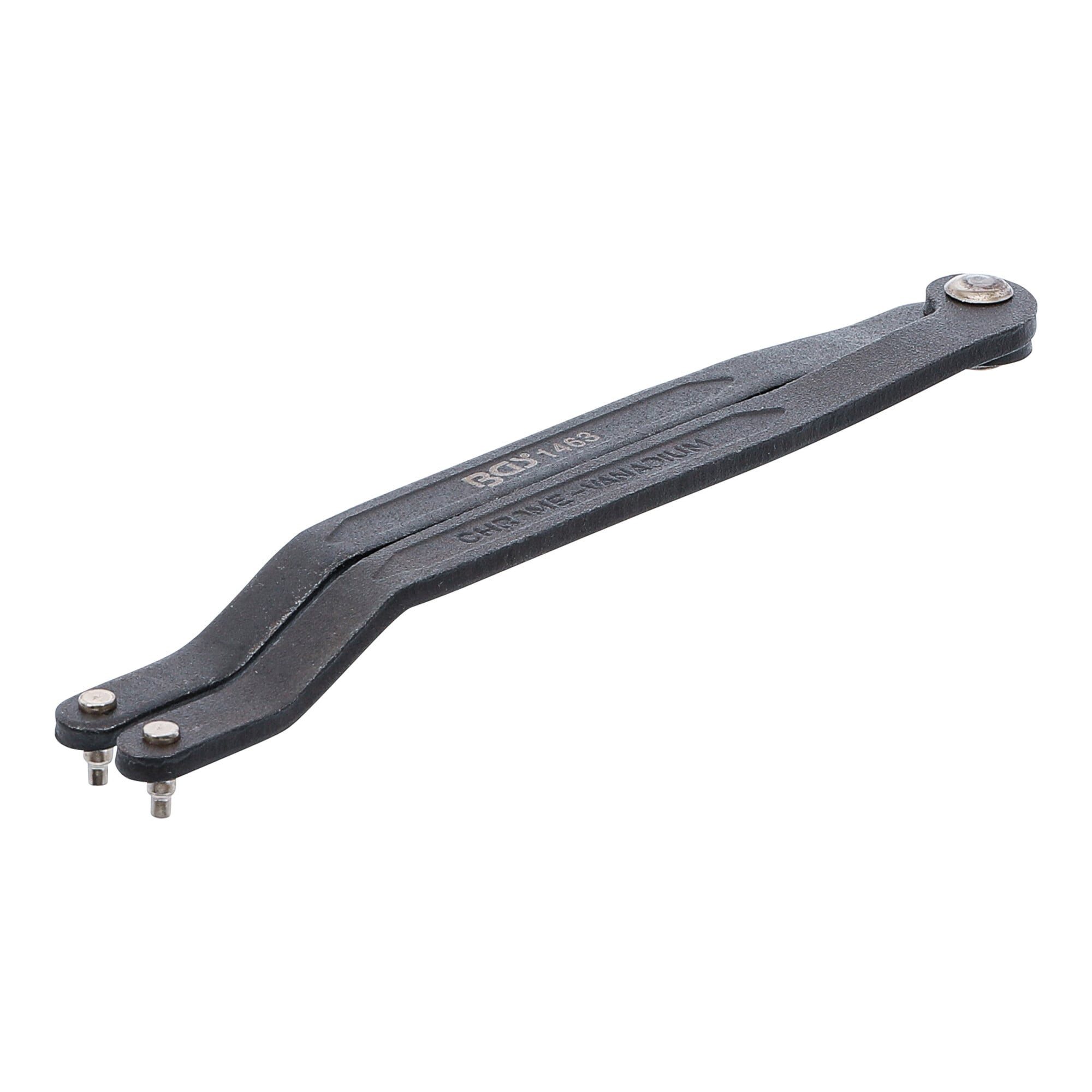BGS technic Zweilochschlüssel BGS Stirnlochschlüssel verstellbar 180 mm
