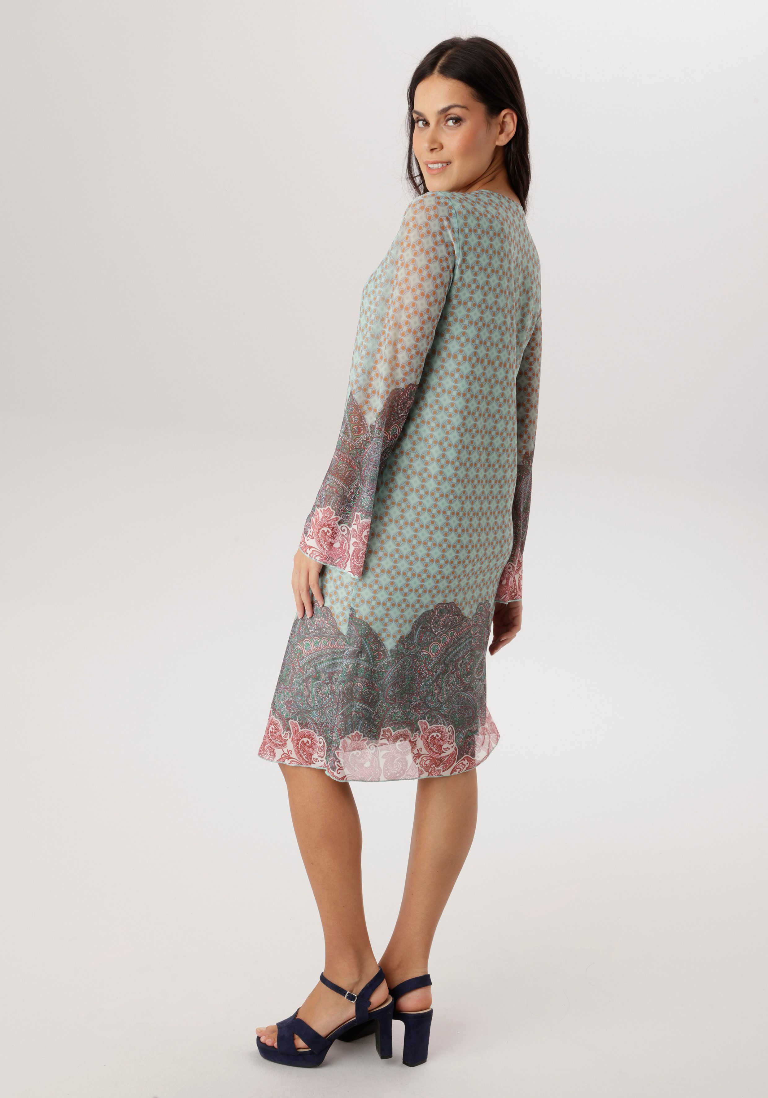 Aniston SELECTED Meshkleid in Mesh-Qualiät und im angesagten Mustermix - NE günstig online kaufen