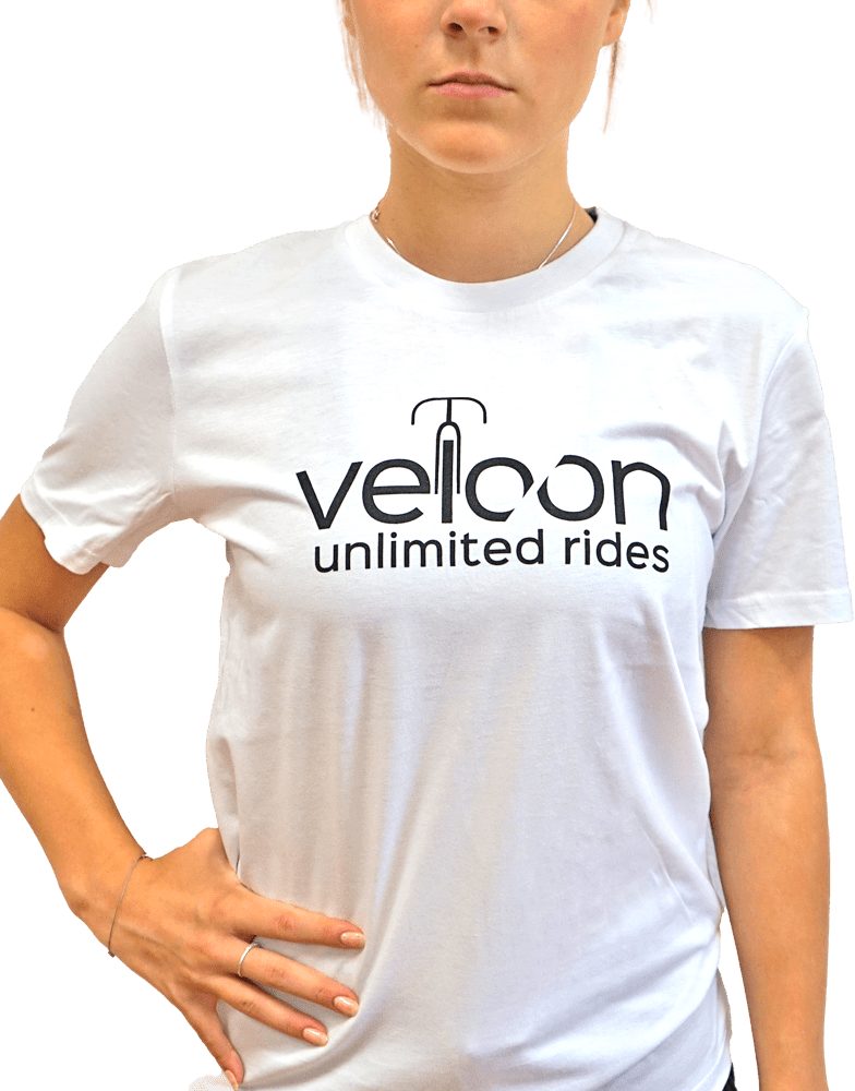 Veloon T-Shirt Unlimited Rides White