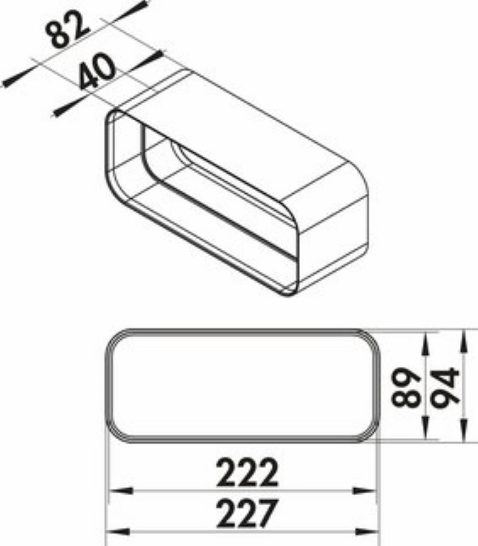 Thumbnail - Naber Montagezubehör Dunstabzugshaube COMPAIR flow 150 F-RVB Rohrverbinder 4043005 ++ Lagerware ++
