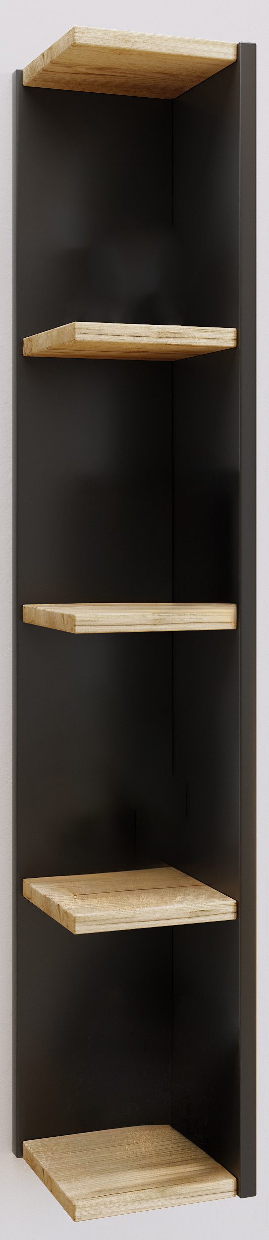 VCM Standregal Honsa Bücherregal B. 15 x T. 17 x H. 97 cm, 4 Fächer, Bücher platzsparend aufbewahrt, fürs Wohnzimmer – Bild 3 von 4