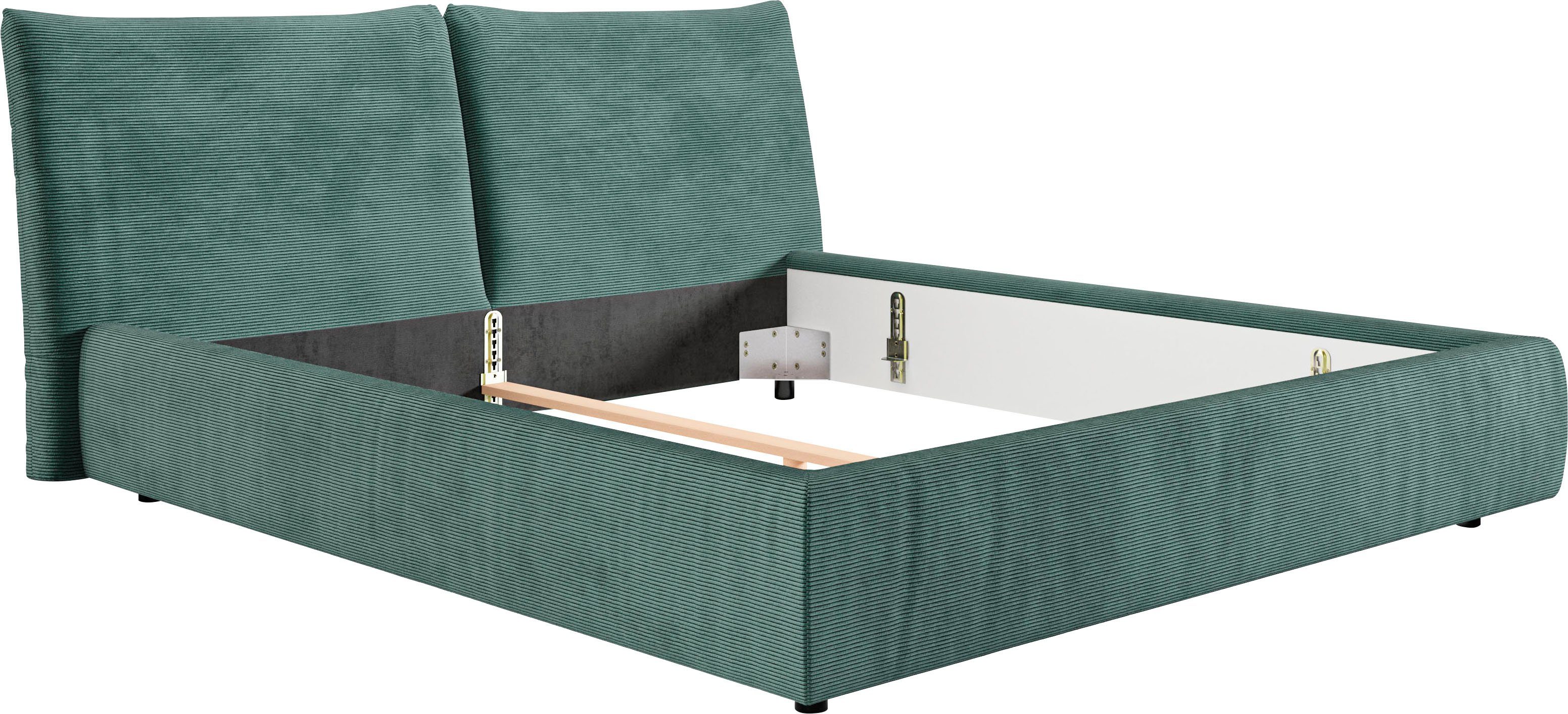 Places of Style Polsterbett "Priora in 4 Breiten bis 200cm", auch in NaturL günstig online kaufen