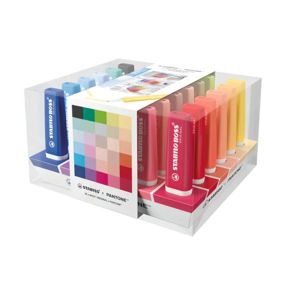 STABILO Marker STABILO BOSS x PANTONE Deskset mit 30 Textmarkern