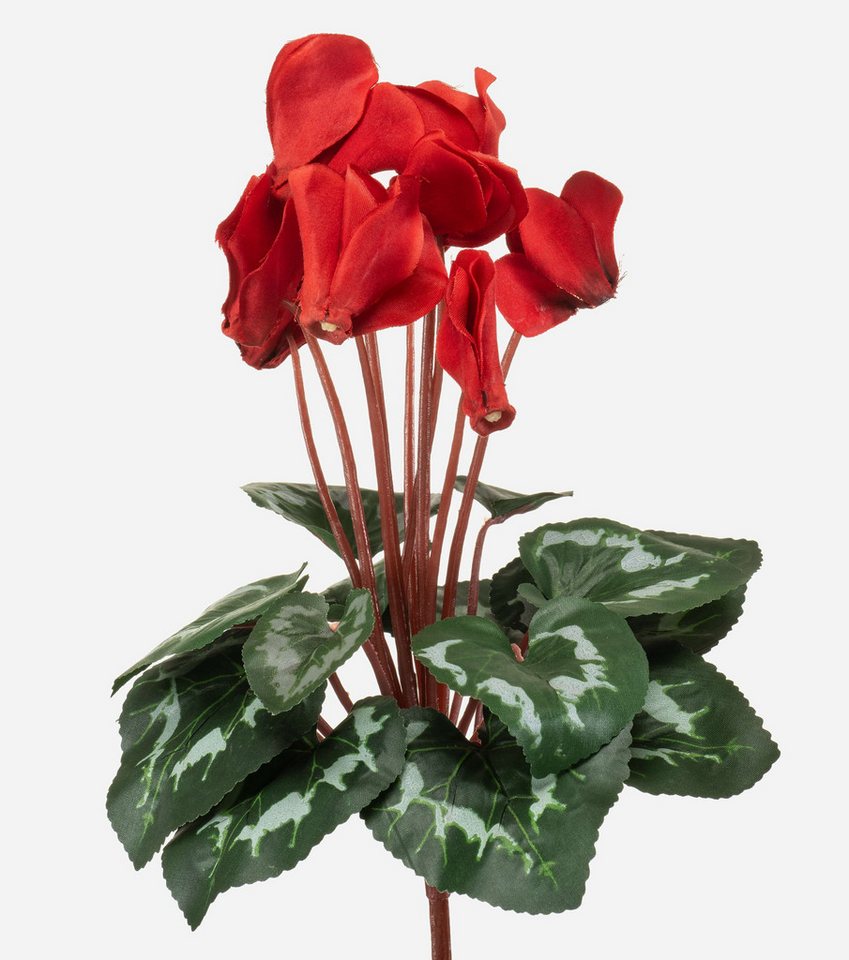 Kunstblume Kunstblumen Alpenveilchen VERIANA auf Steckstab, rot, 30cm Alpenveilchen, artplants, Höhe 30.0 cm