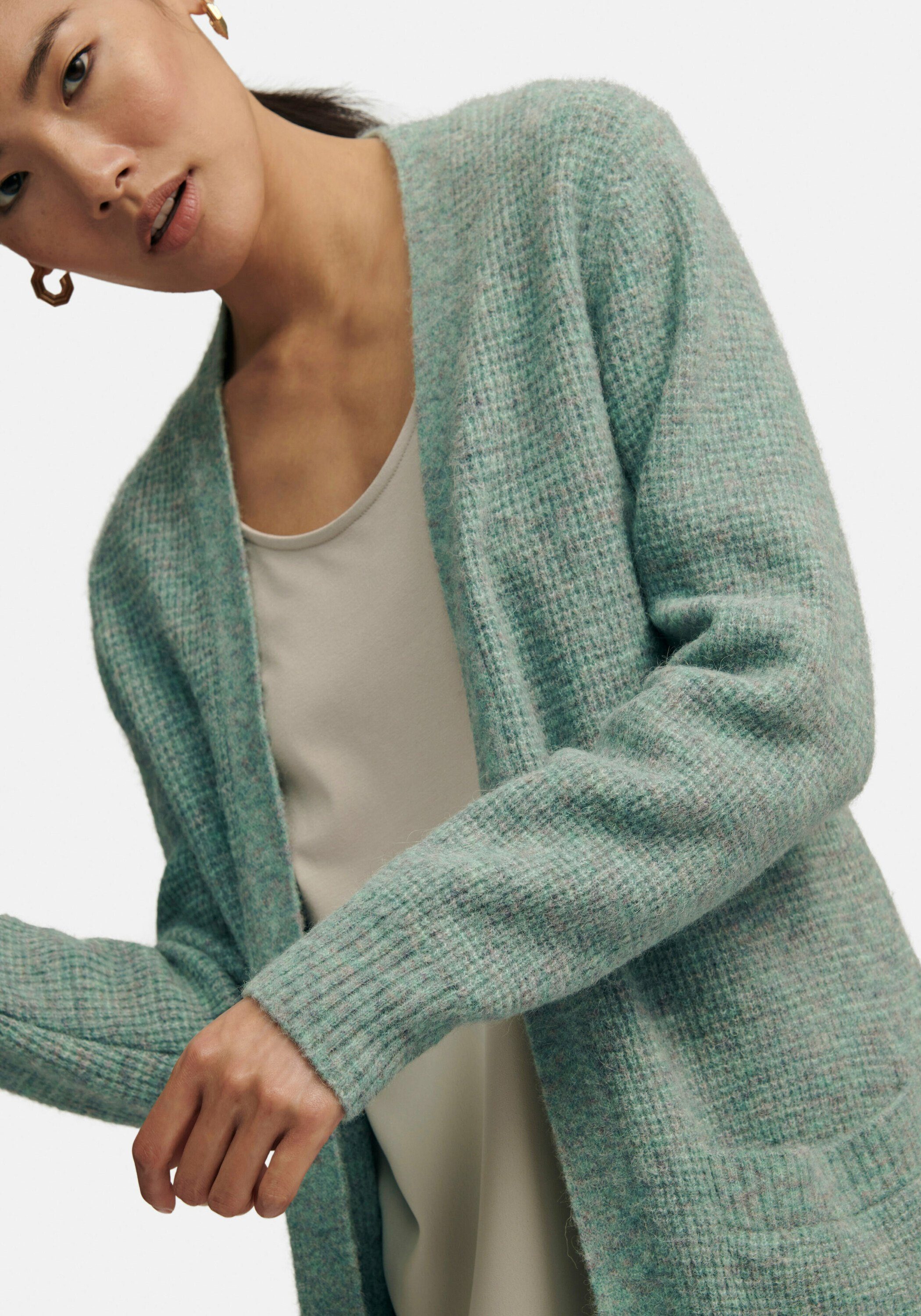 Hahn MINT-MELANGE Peter wool Strickjacke