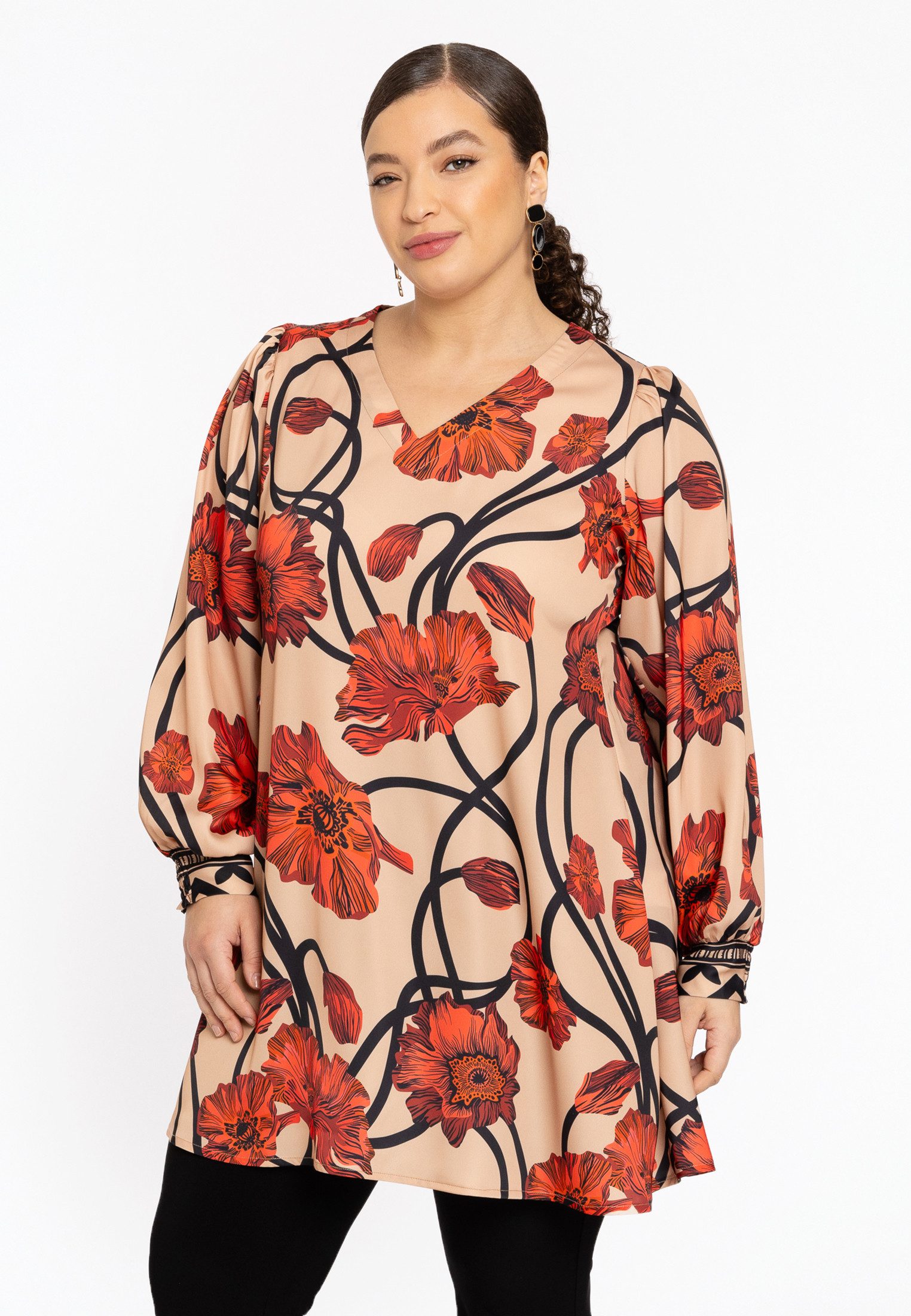 YOEK Tunika Damen Tunika Lockere Passform