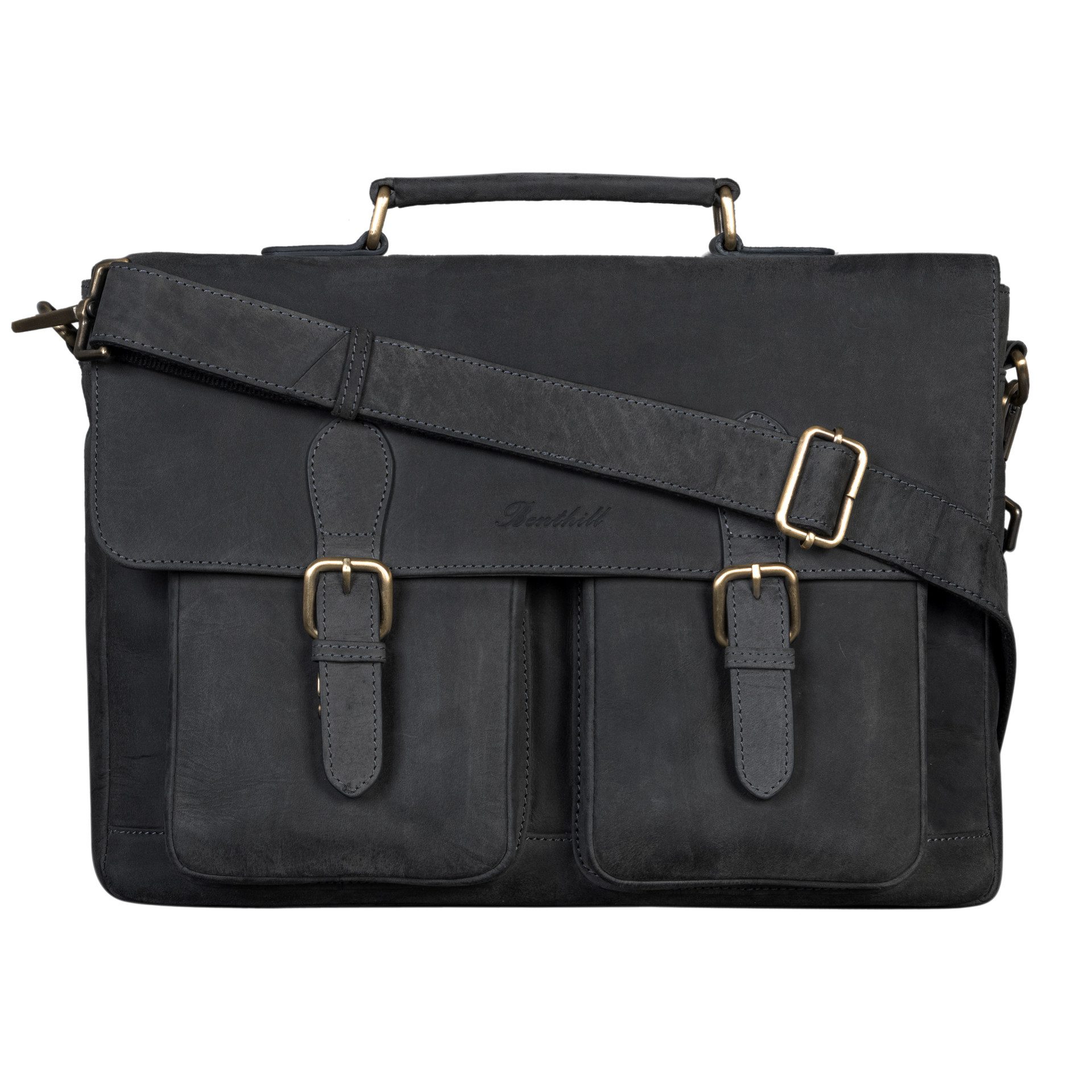 Benthill Aktentasche Echt Leder Laptoptasche Notebooktasche Umhängetasche A günstig online kaufen