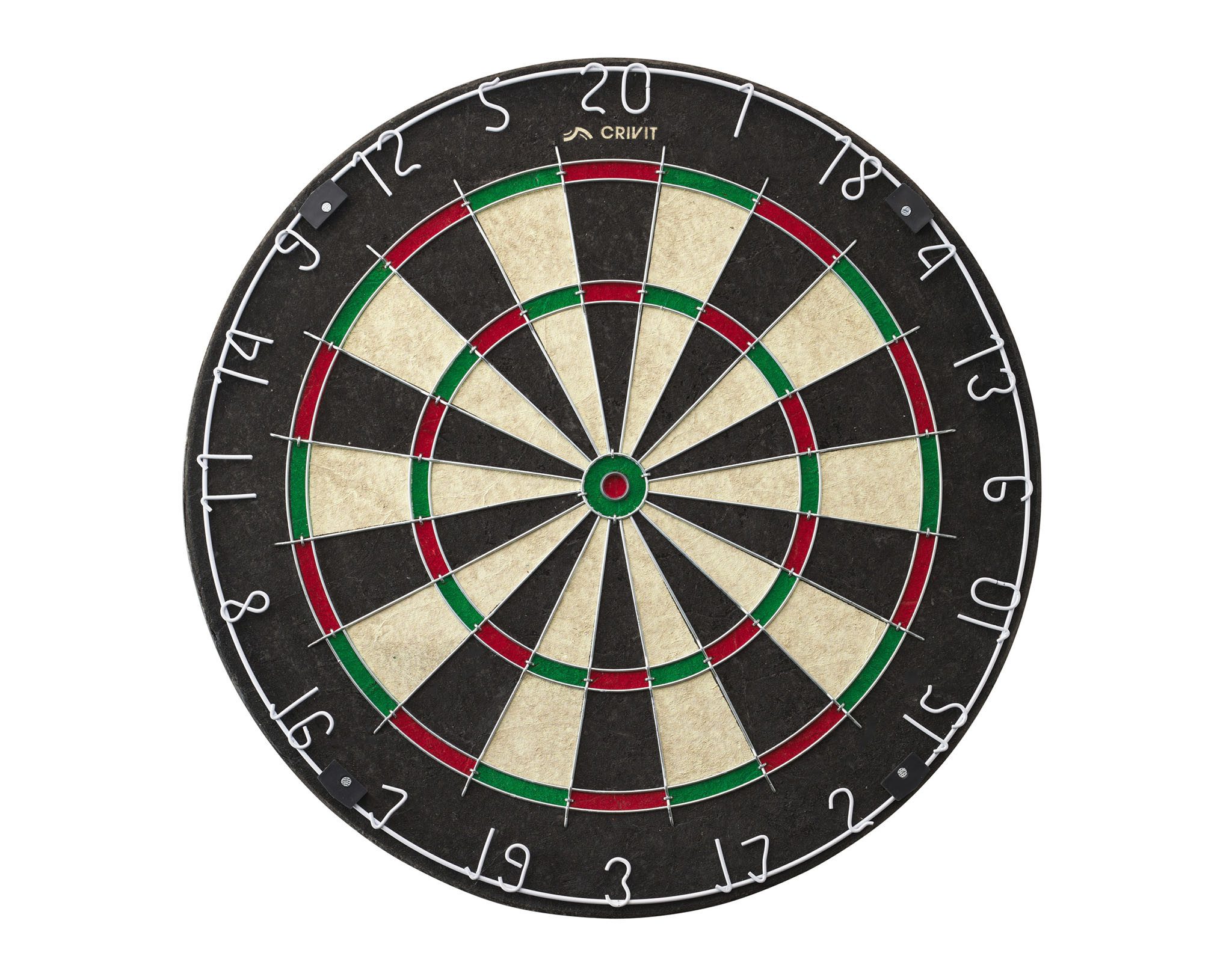 Dartscheibe CRIVIT Sisal-Dartscheibe Dartscheibe Wurfpfeilscheibe inkl. Zubehör