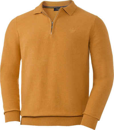 Franco Bettoni Polokragenpullover aus reiner, hautsympathischer Baumwolle