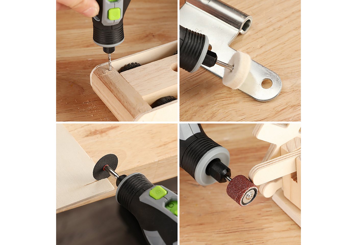 Thumbnail - WorkPro Kurbelwellen-Drehwerkzeug Set 12V, 115 Zubehörteile, 5 Geschwindigkeiten, Tasche
