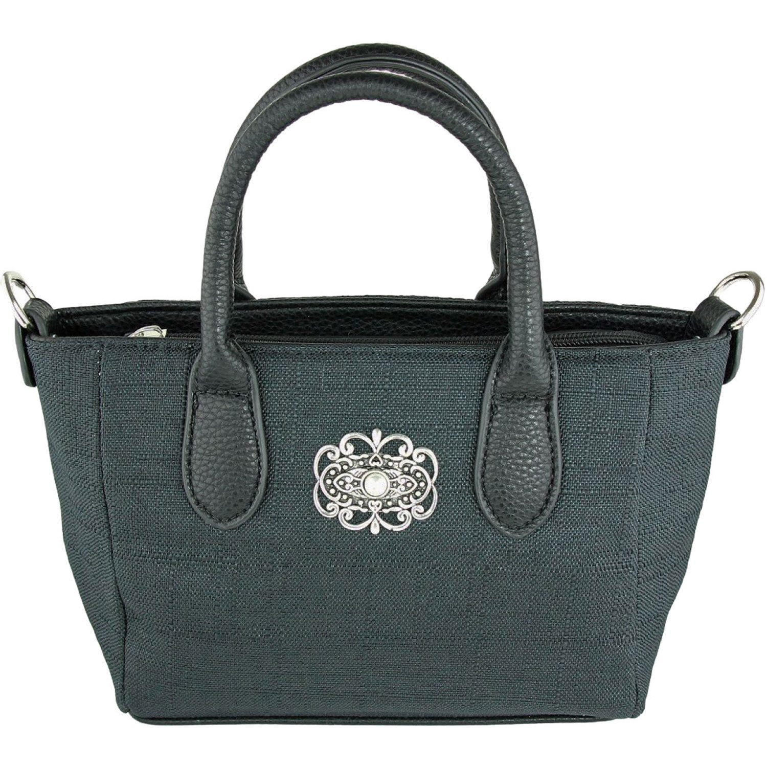 Trachtentasche Handtasche 'Katrina' mit Metallapplikation, Schwa