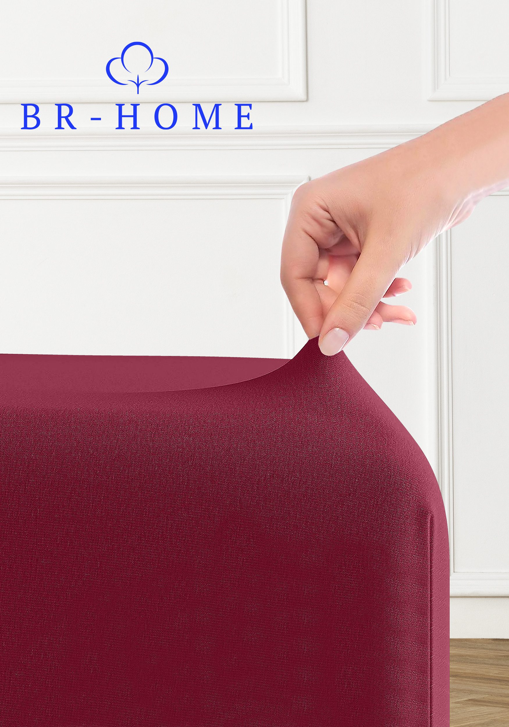BR-Home Spannbettlaken bis zu 25cm, 100% günstig online kaufen