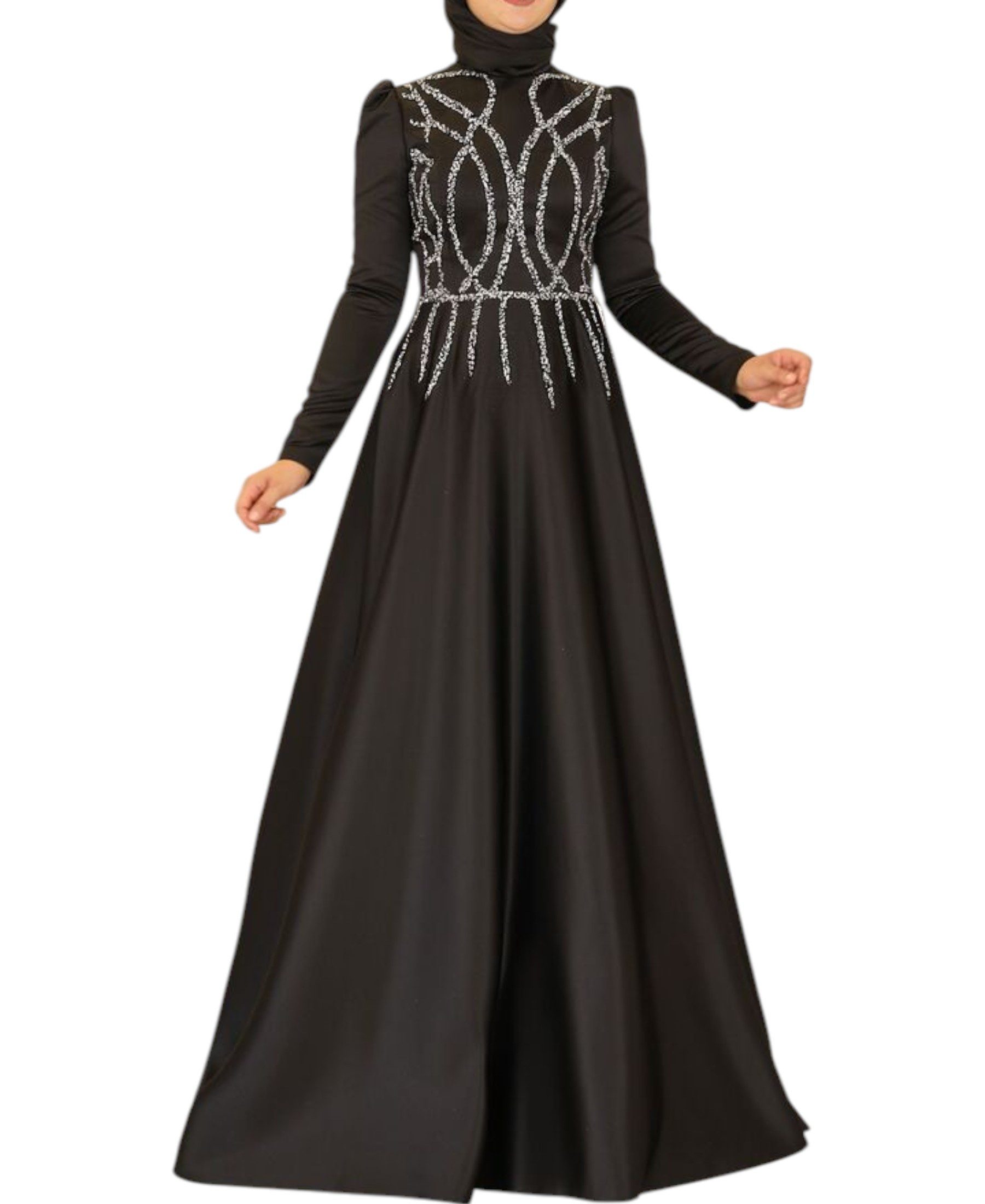 fashionshowcase Satinkleid Maxikleid in Satinoptik mit günstig online kaufen