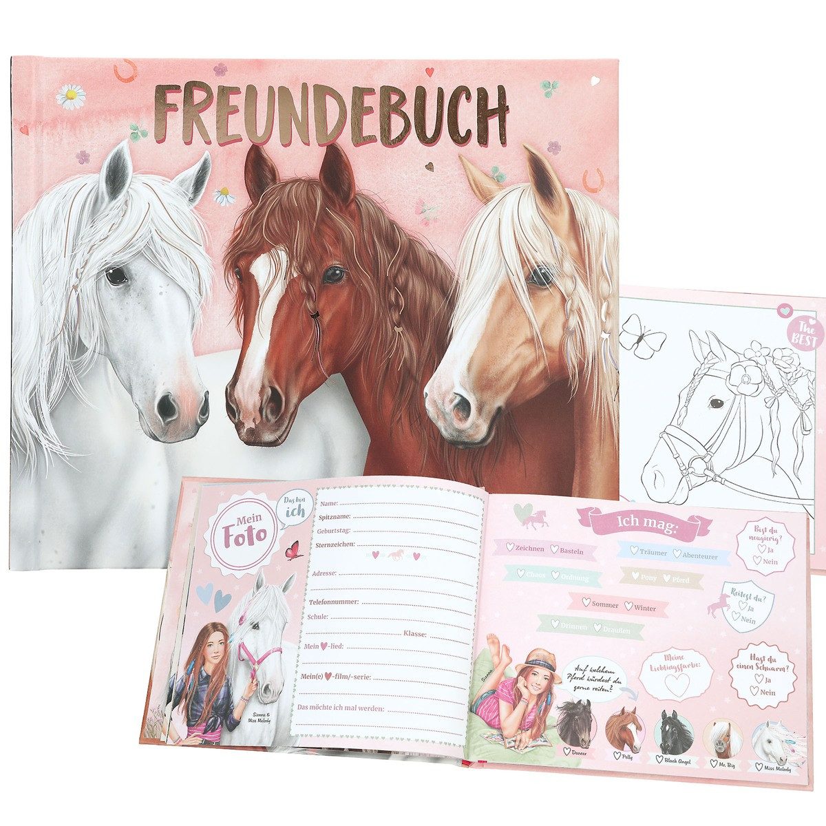 Depesche Freizeittasche DEPESCHE Miss Melody Freundebuch Motiv 1