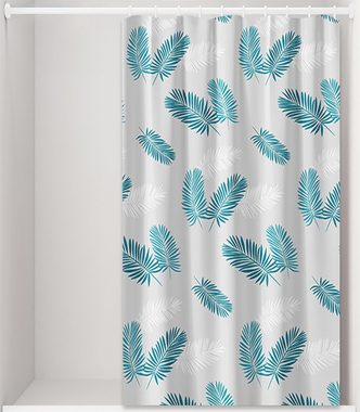 AFAZ New Trading UG Duschvorhang Eleganter wasserdichter Badezimmer-Duschvorhang mit grünem Federdruck (1-tlg), 180 * 200 cm schimmelresistenter Badezimmer-Dusche Trennvorhang